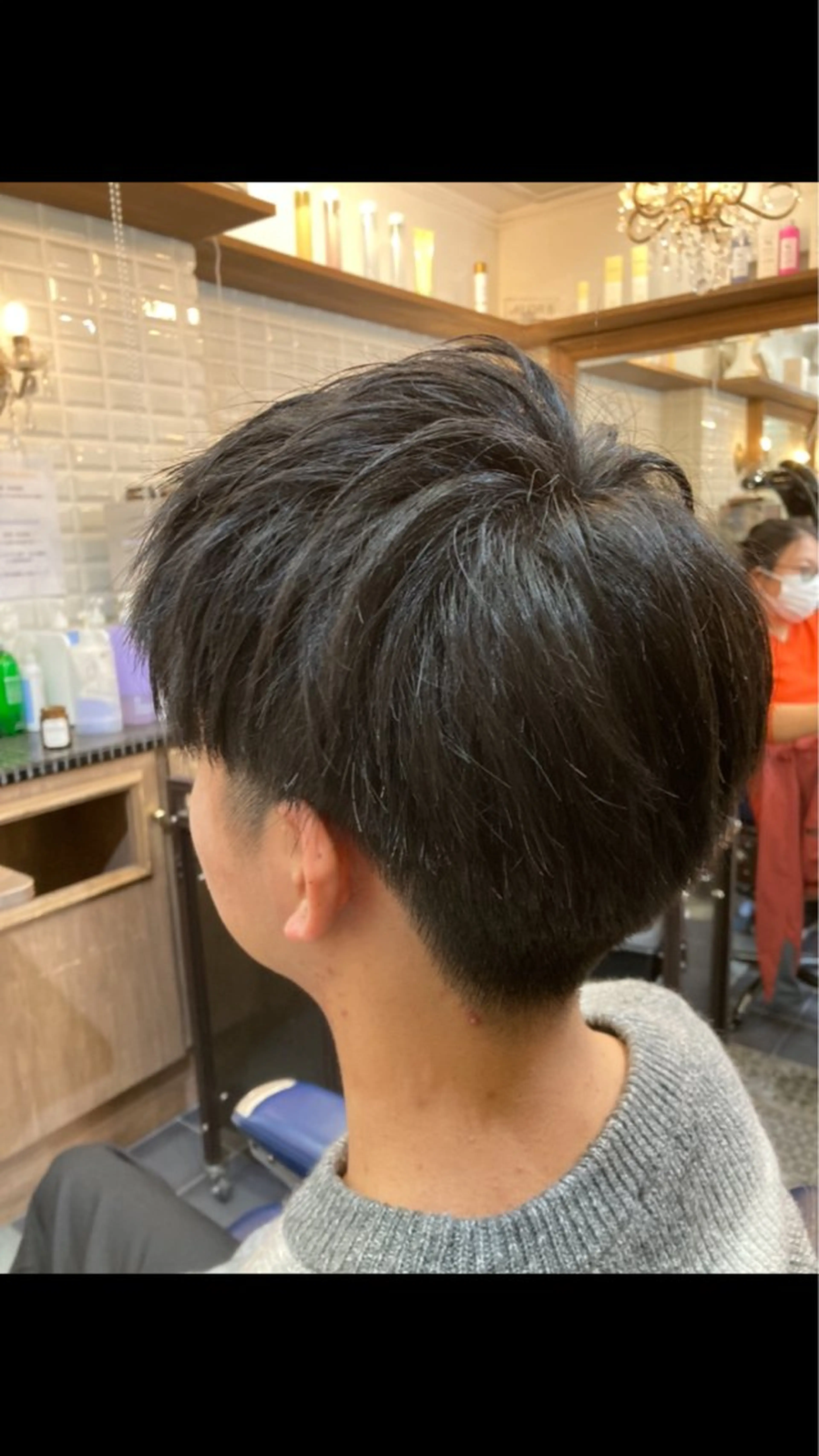 ショート メンズ 刈り上げ カット トリートメント ルピナス中田店長 山口大地のヘアスタイル