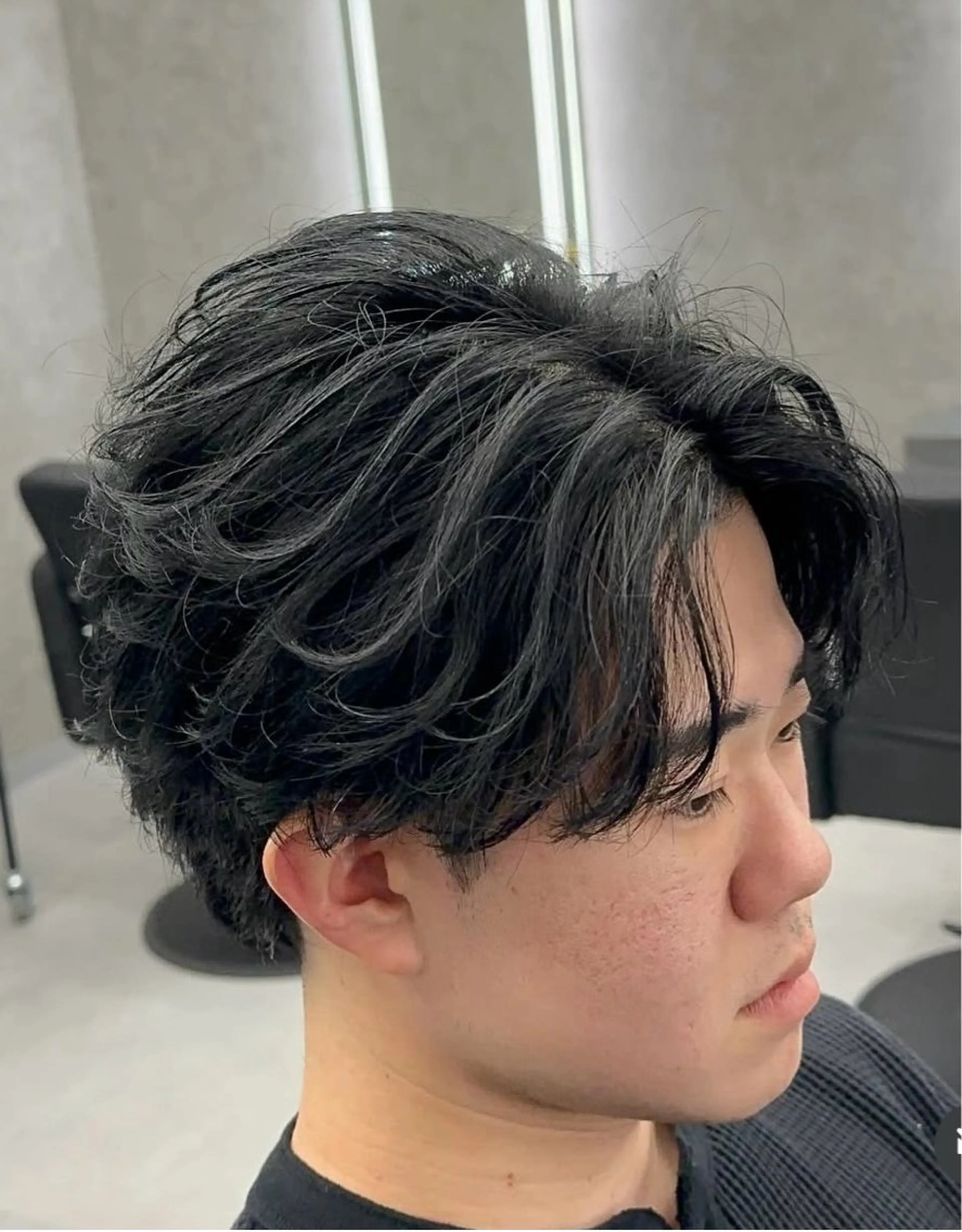 ショート カラー パーマ メンズ フェザーパーマ メンズパーマ ショートヘア カット パーマ お客様満足度NO.1 /メンズヘアYUTAのヘアスタイル