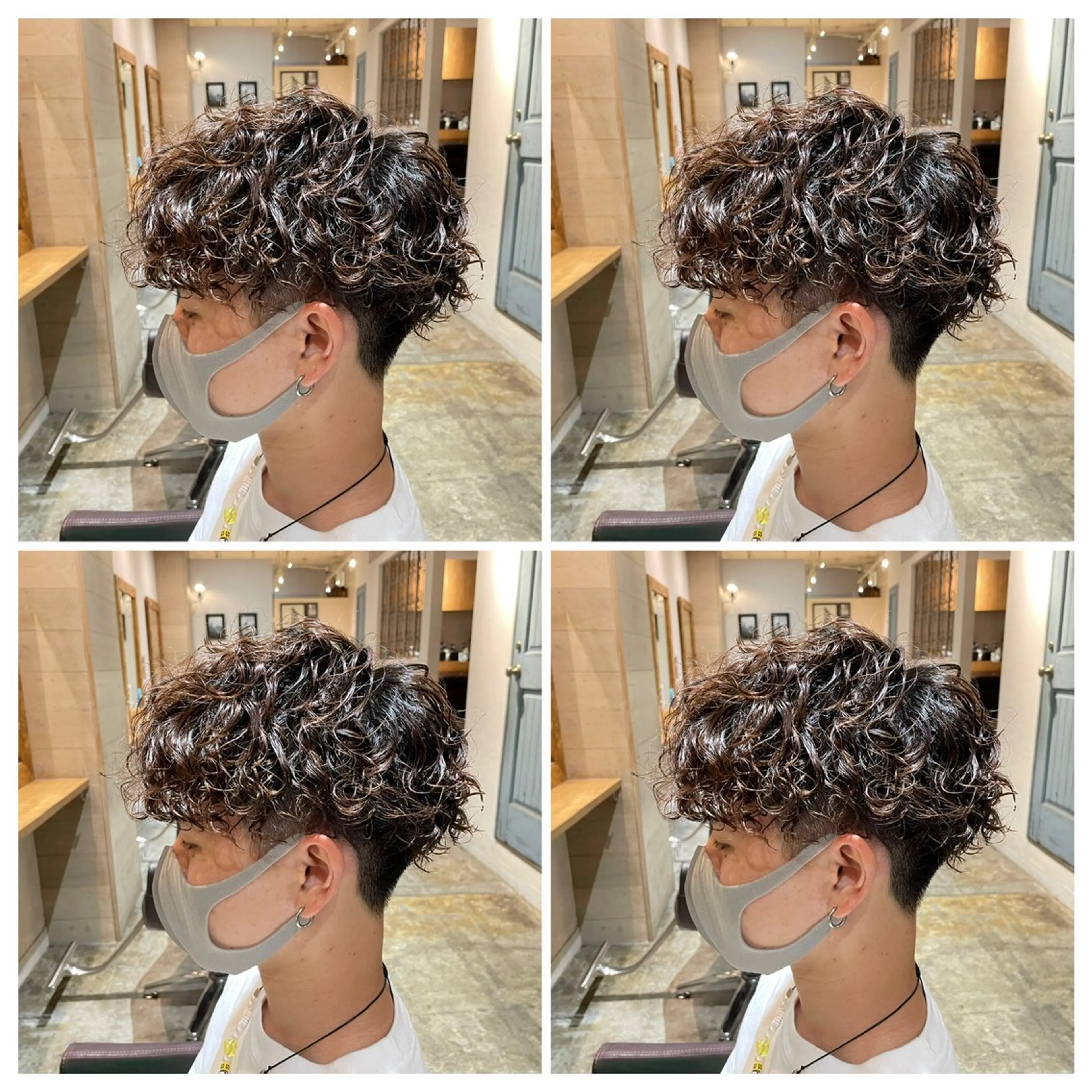 パーマ メンズ カット パーマ トリートメント 💎髪質改善／艶髪 荻原💎のヘアスタイル