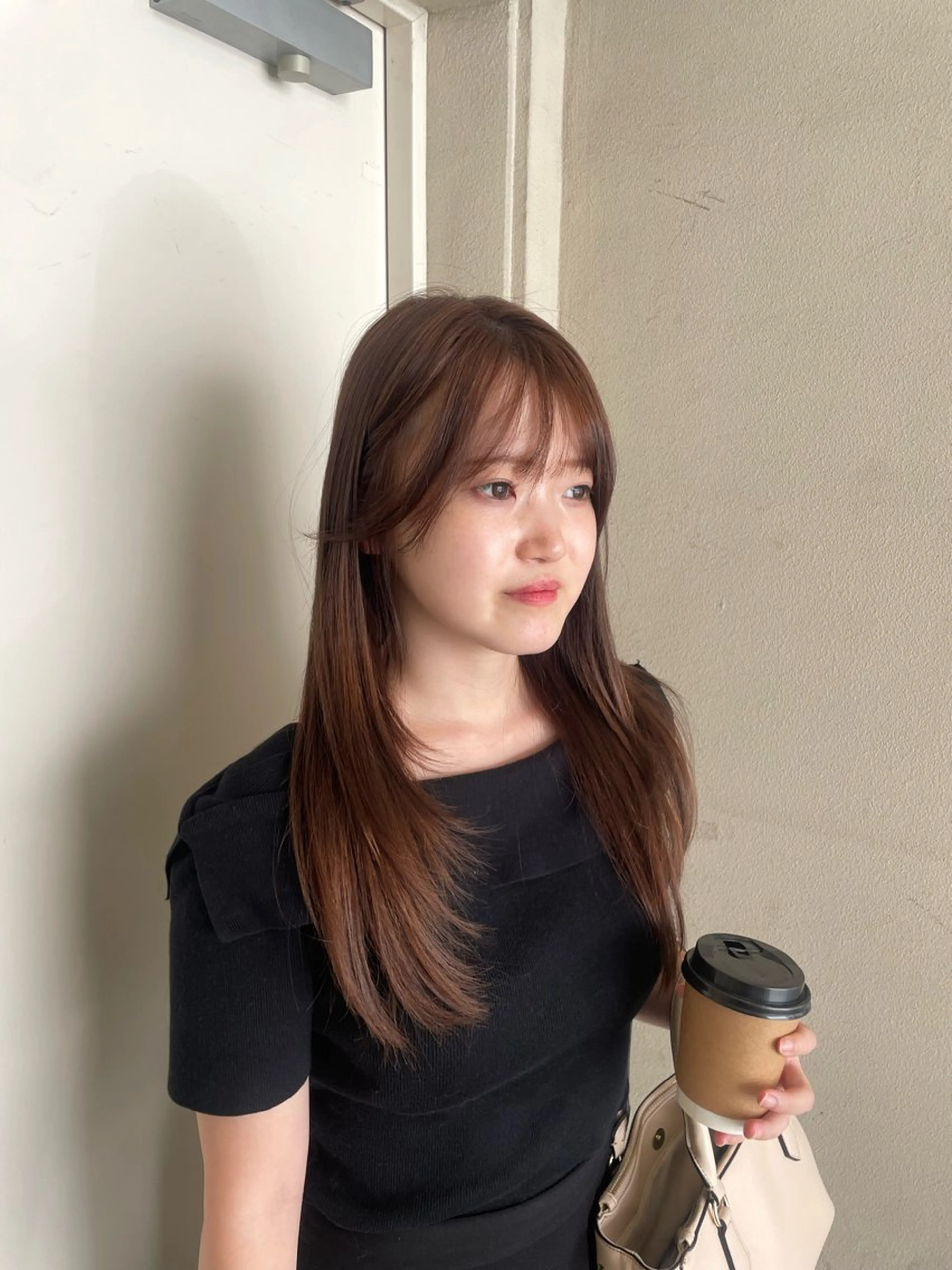 ロング カラー カット ヘアカラー トリートメント MASHIRO💎 透明感カラー/カットのヘアスタイル