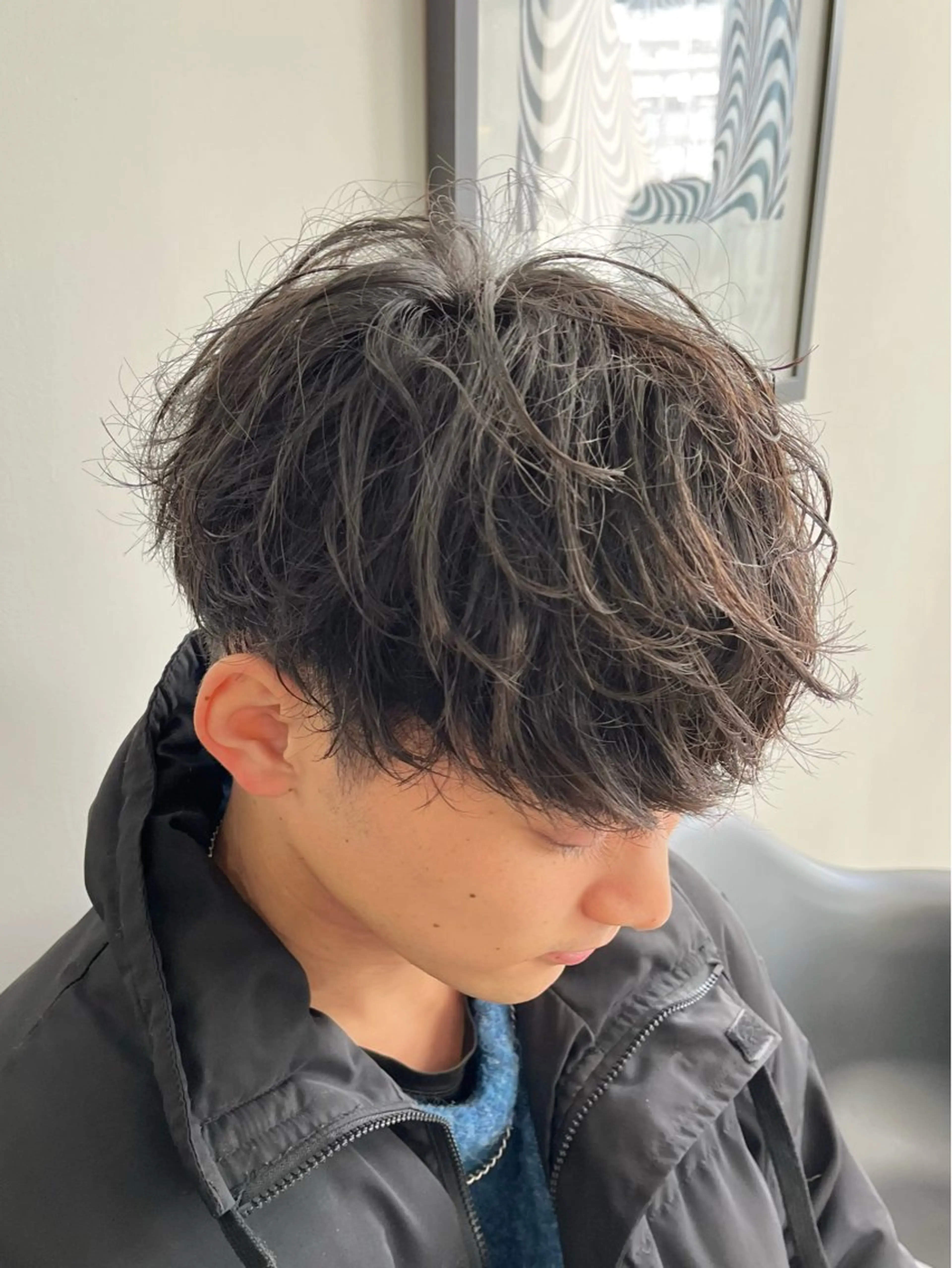 ショート パーマ メンズ マッシュ メンズパーマ カット パーマ 新潟メンズパーマ 新潟駅/小田拓実のヘアスタイル