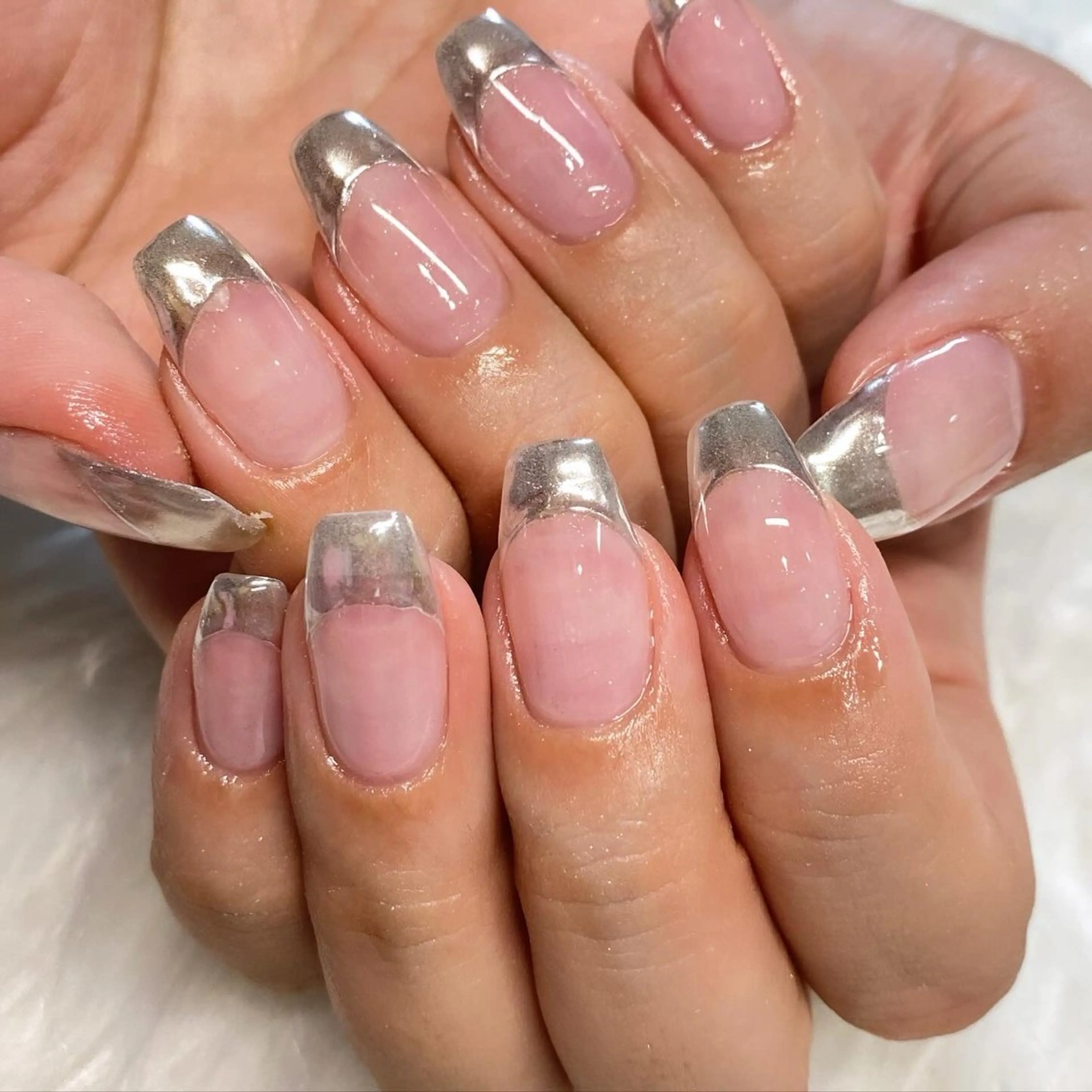 ネイル フレンチネイル ミラーネイル ハンドネイル N._._.claw[エヌクロー]所属・N._._. clawのネイルデザイン