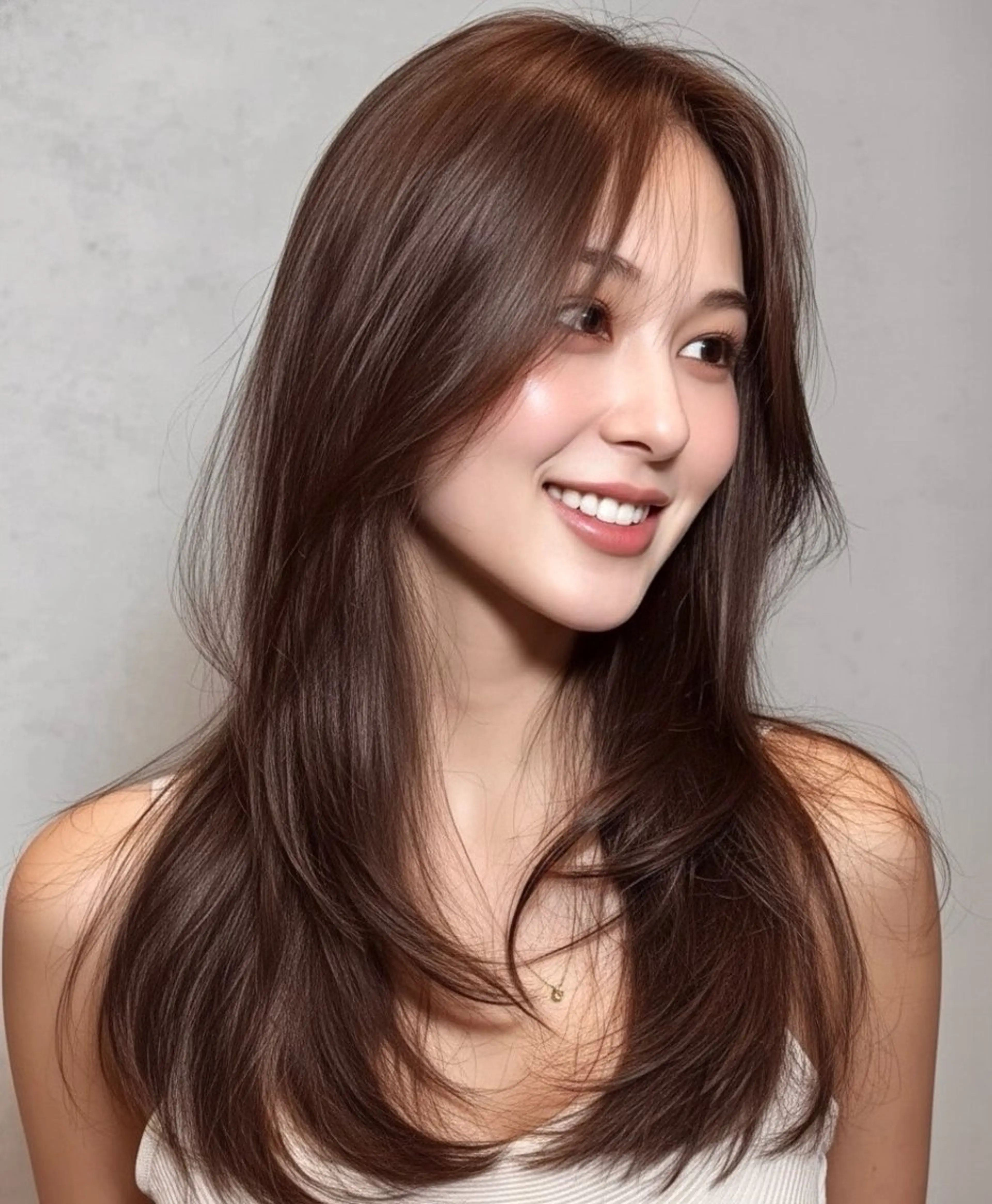 ロング カット ヘアカラー トリートメント ヘッドスパ ヘアセット リベルテ 渋谷のヘアスタイル