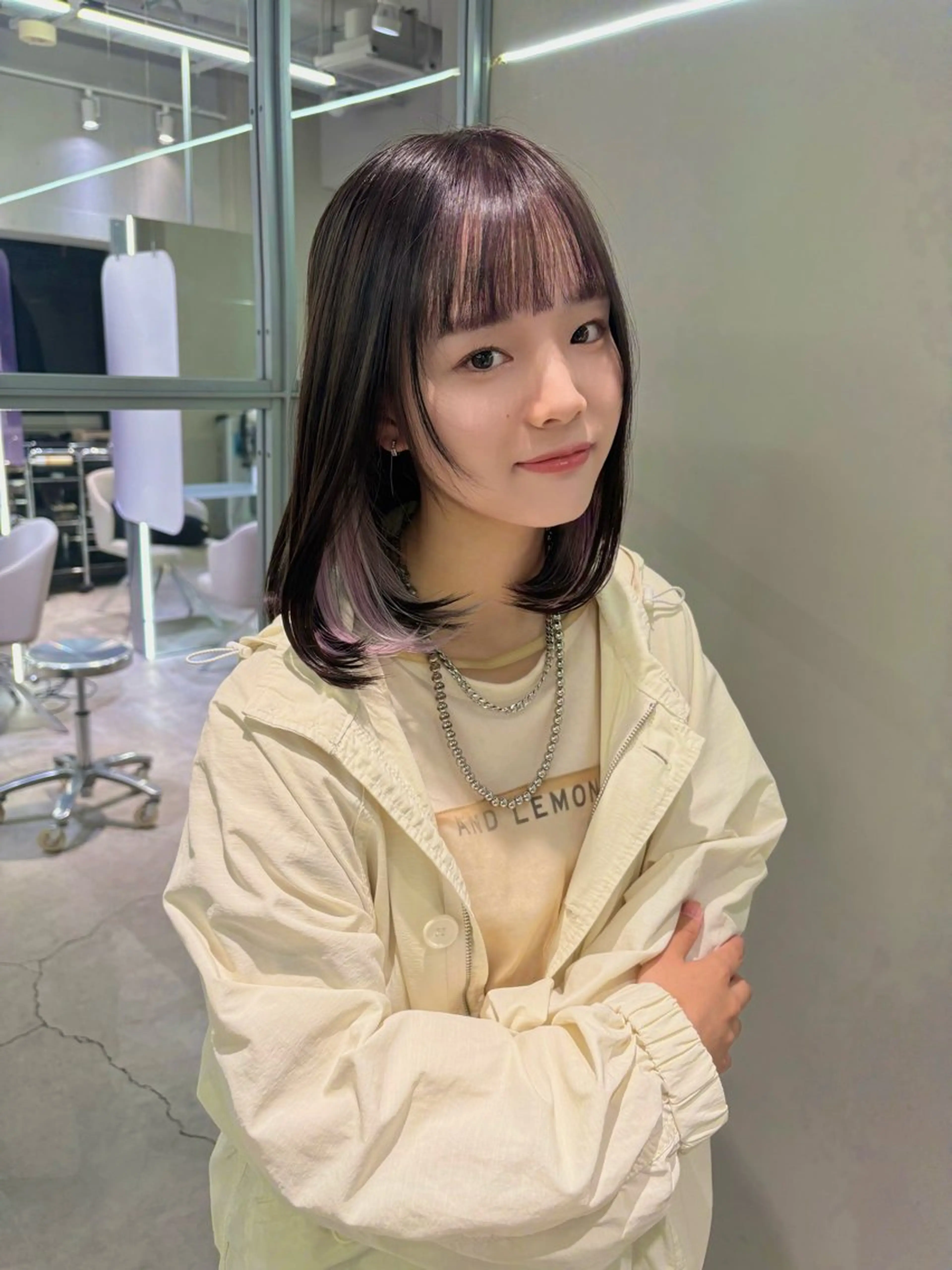 カラー ヘアカラー Harune/うる艶 ハイトーンのヘアスタイル