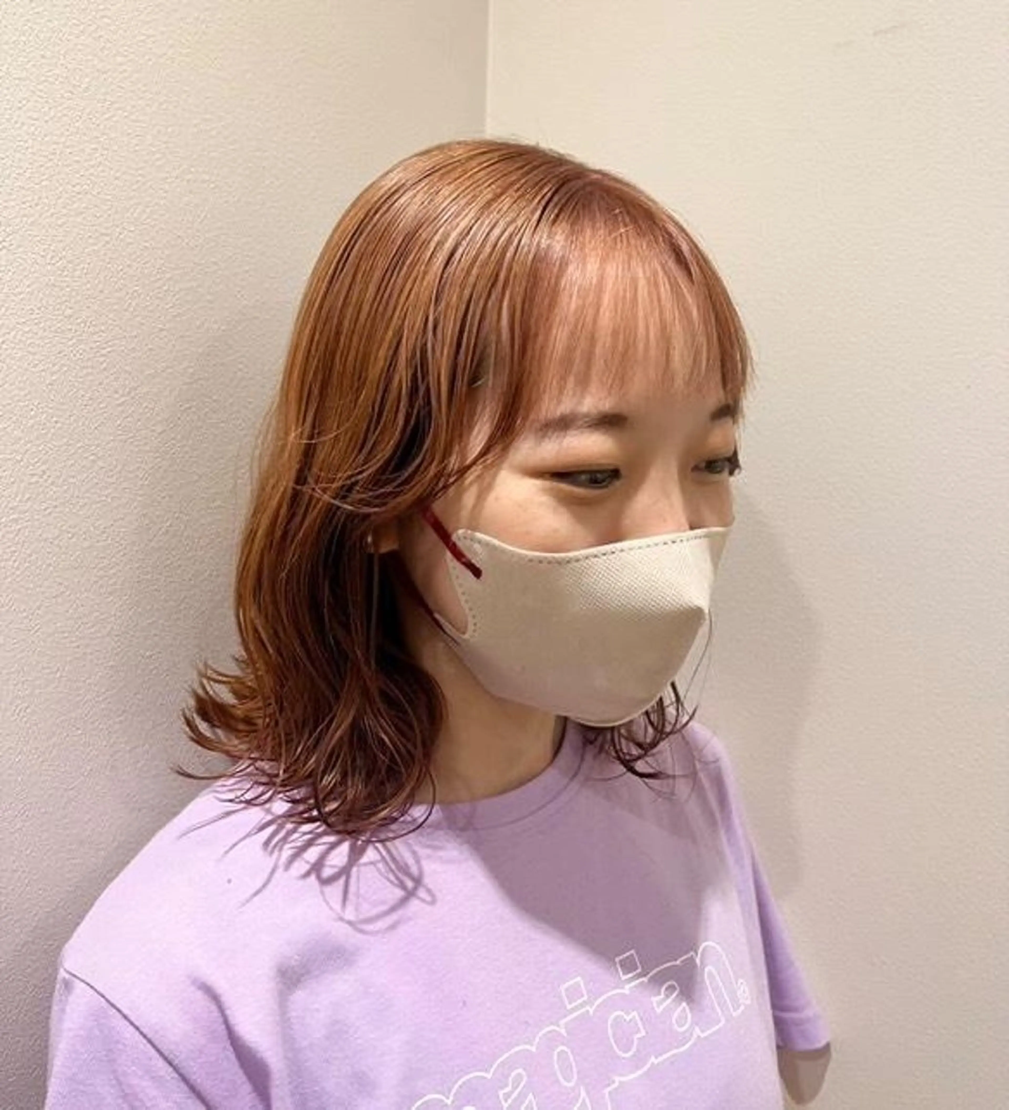 カラー ショート shoto ベージュカラー、ボブのヘアスタイル