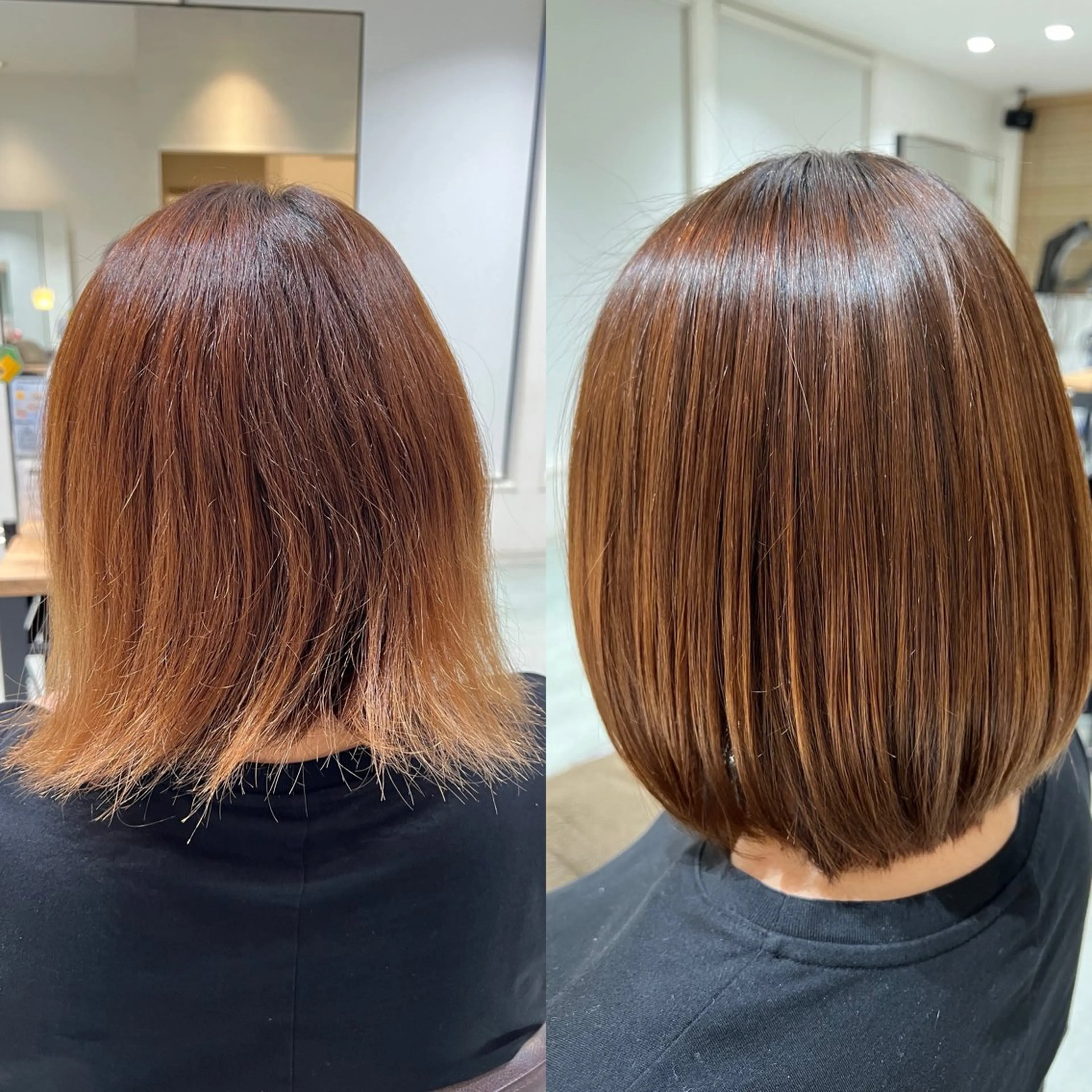 ショート トリートメント Aile所属・酸性ストレート/カラ ー/山下高明のヘアスタイル