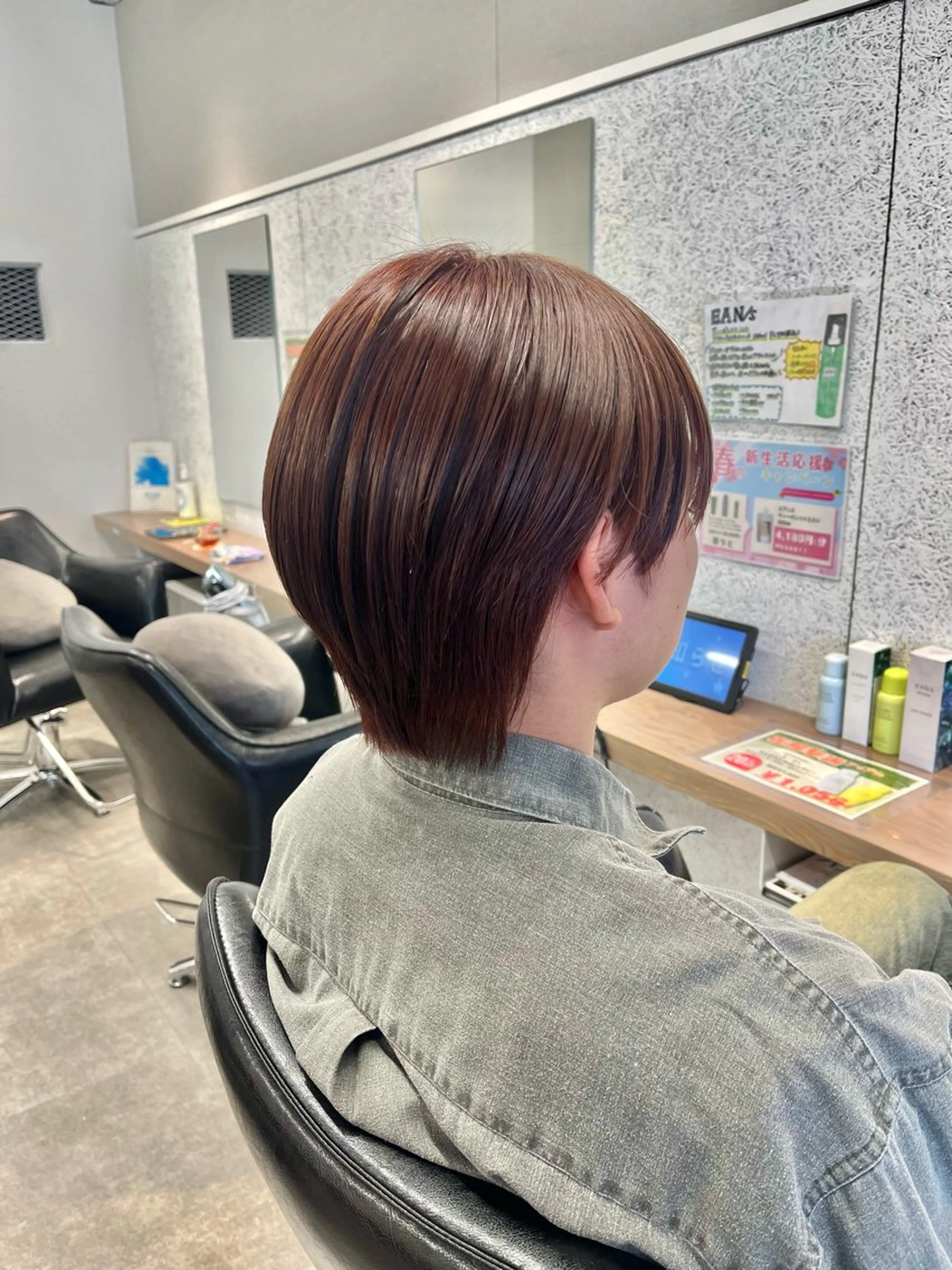 ショート カラー カット ヘアカラー 🍓透明感カラー 艶髪/韓国/新谷🌈のヘアスタイル