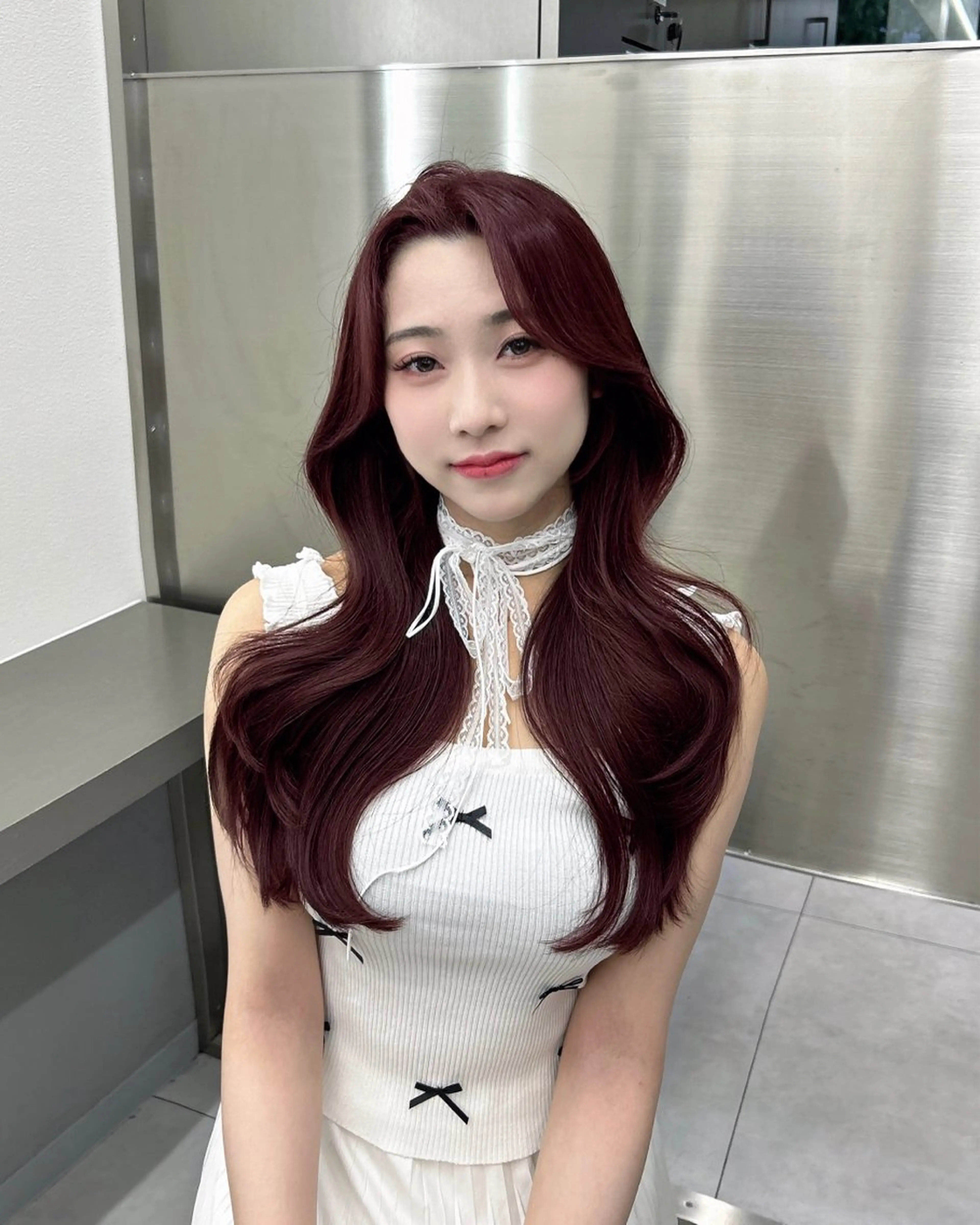 ロング カラー MAEUL NAGOYA所属・⛓韓国IDOLヘア 🥀🖤/あいりのヘアスタイル