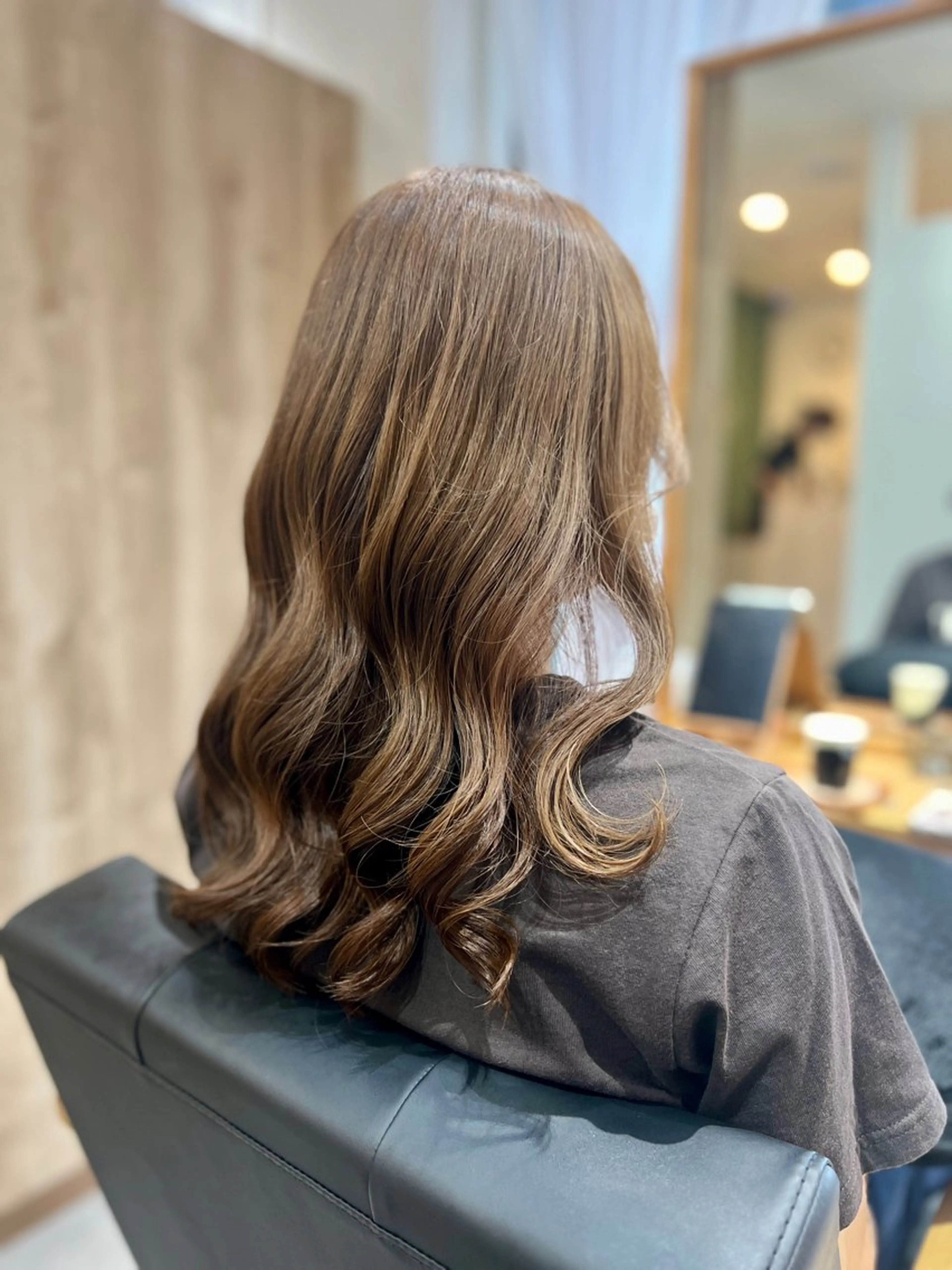 セミロング カラー 透明感カラー グレージュ イルミナカラー 髪質改善✨艶カラー MASAYAのヘアスタイル