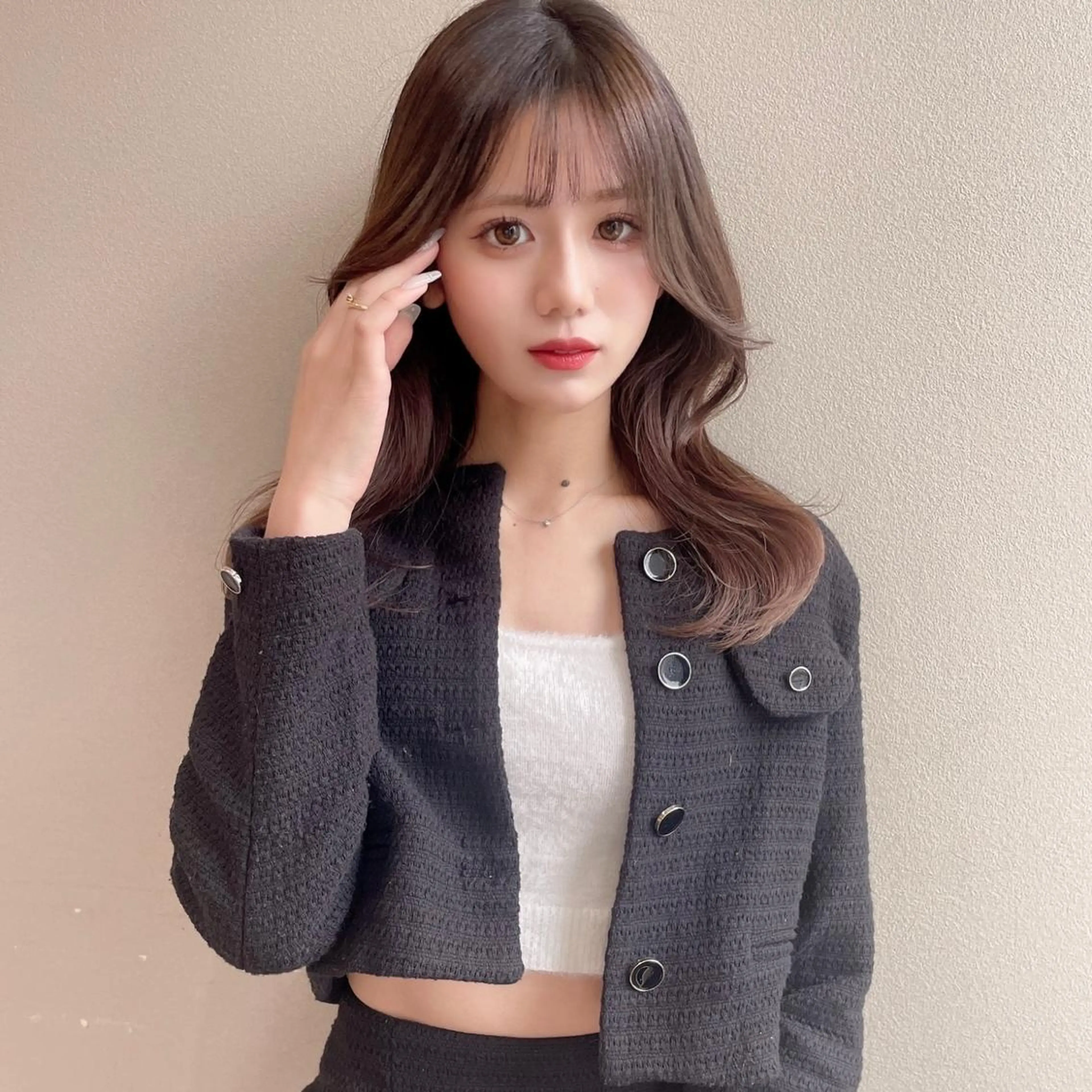 セミロング 似合わせカット 石山 洸平のヘアスタイル