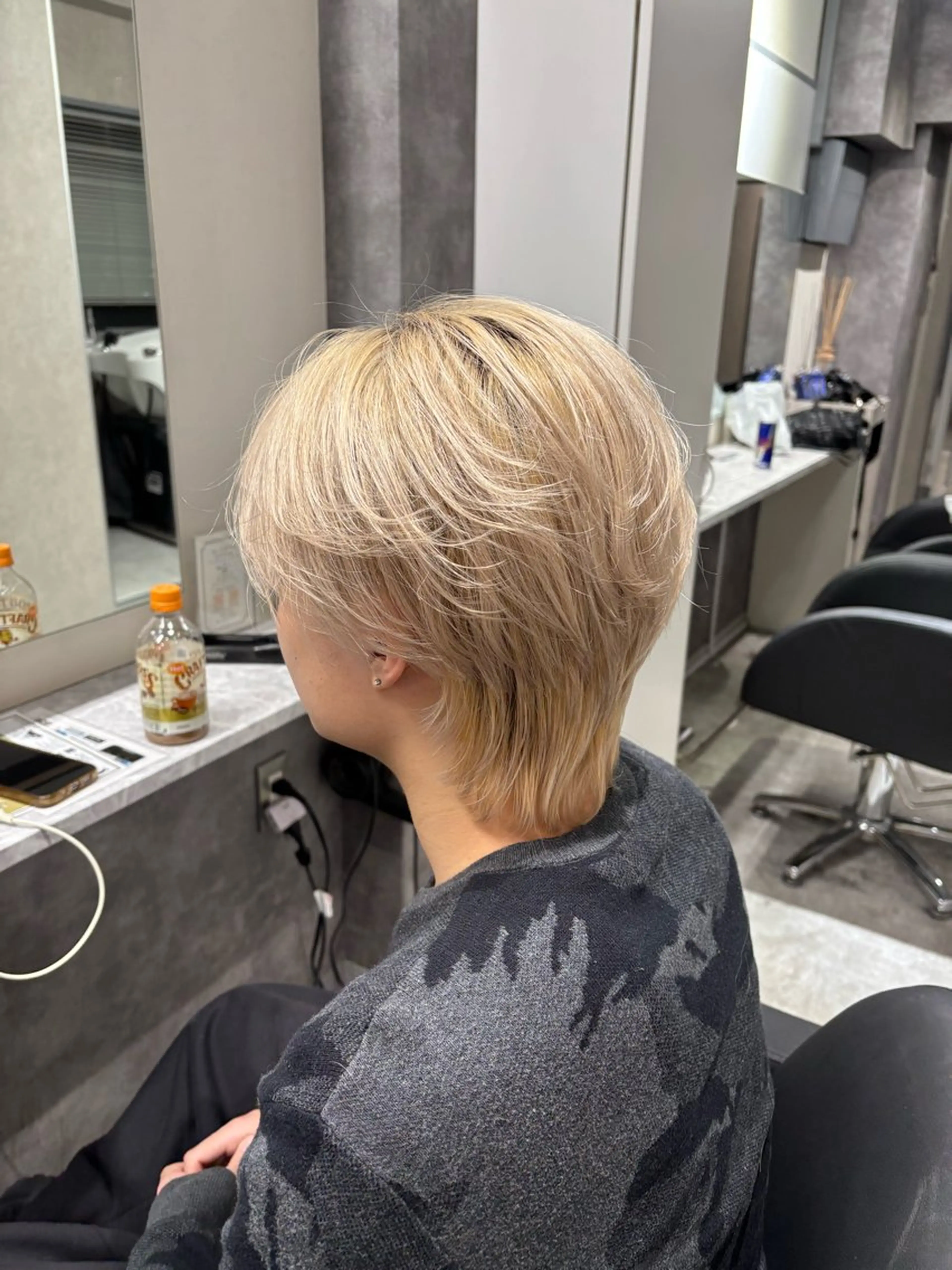 カラー メンズ メンズブリーチ ブリーチ ブロンド ホワイトブロンド ヘアカラー トリートメント ヘアセット メンズ特化🔥/池袋 りくとのヘアスタイル