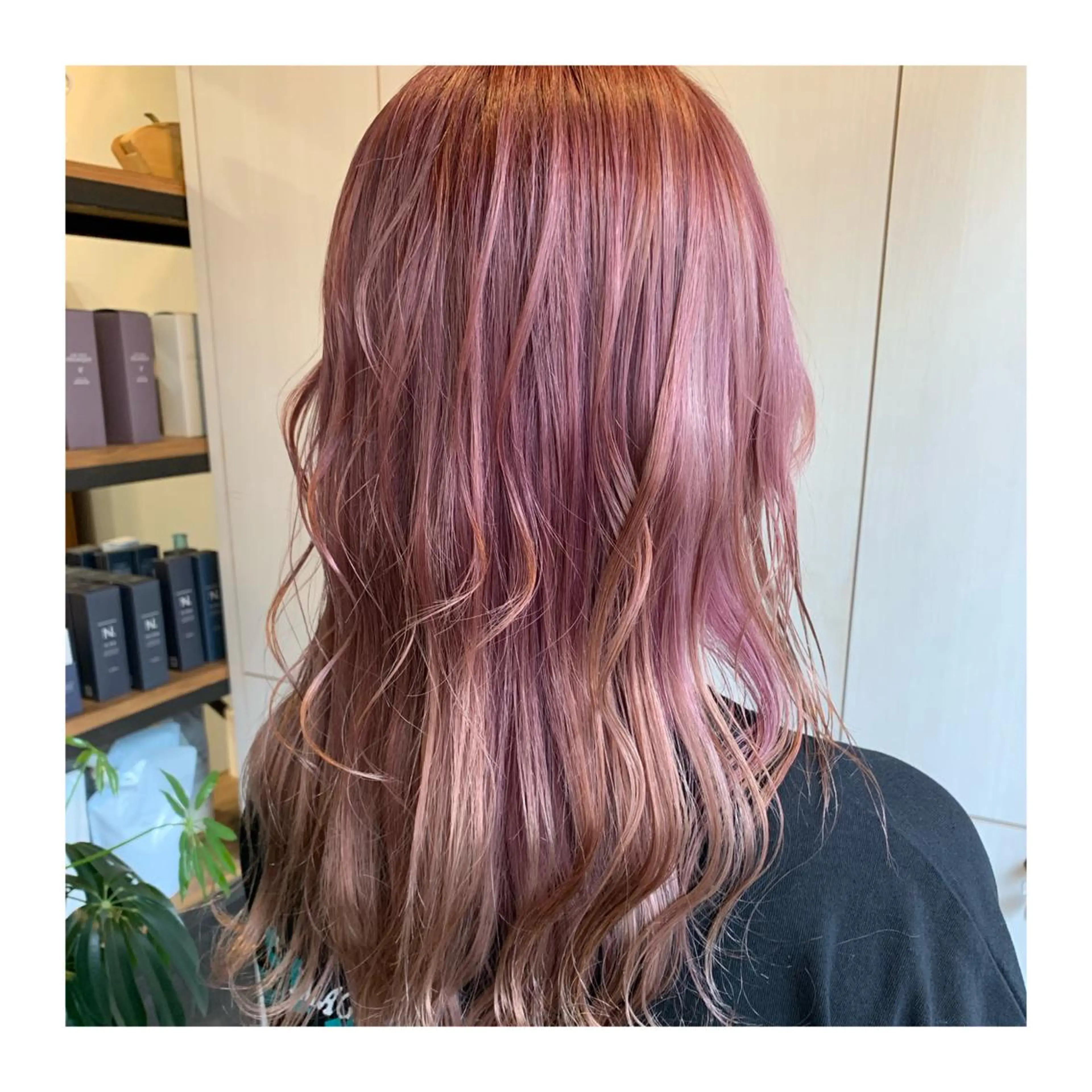 ロング カラー ヘアカラー あべ ゆうかのヘアスタイル