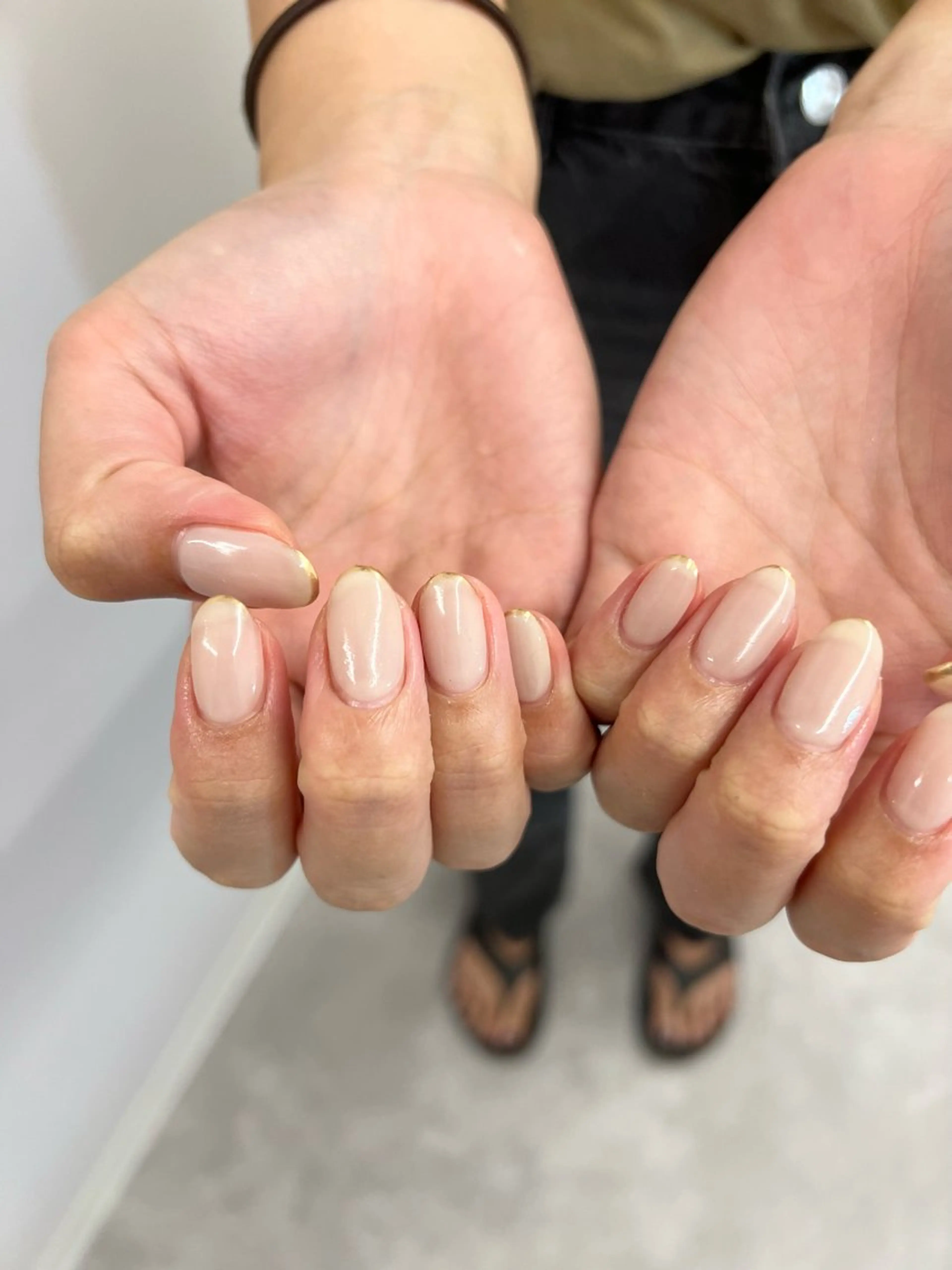 ネイル フレンチネイル ジェルネイル 韓国ネイル マグネットネイル ミラーネイル ハンドネイル ハンドケア Bana_ Nailのネイルデザイン
