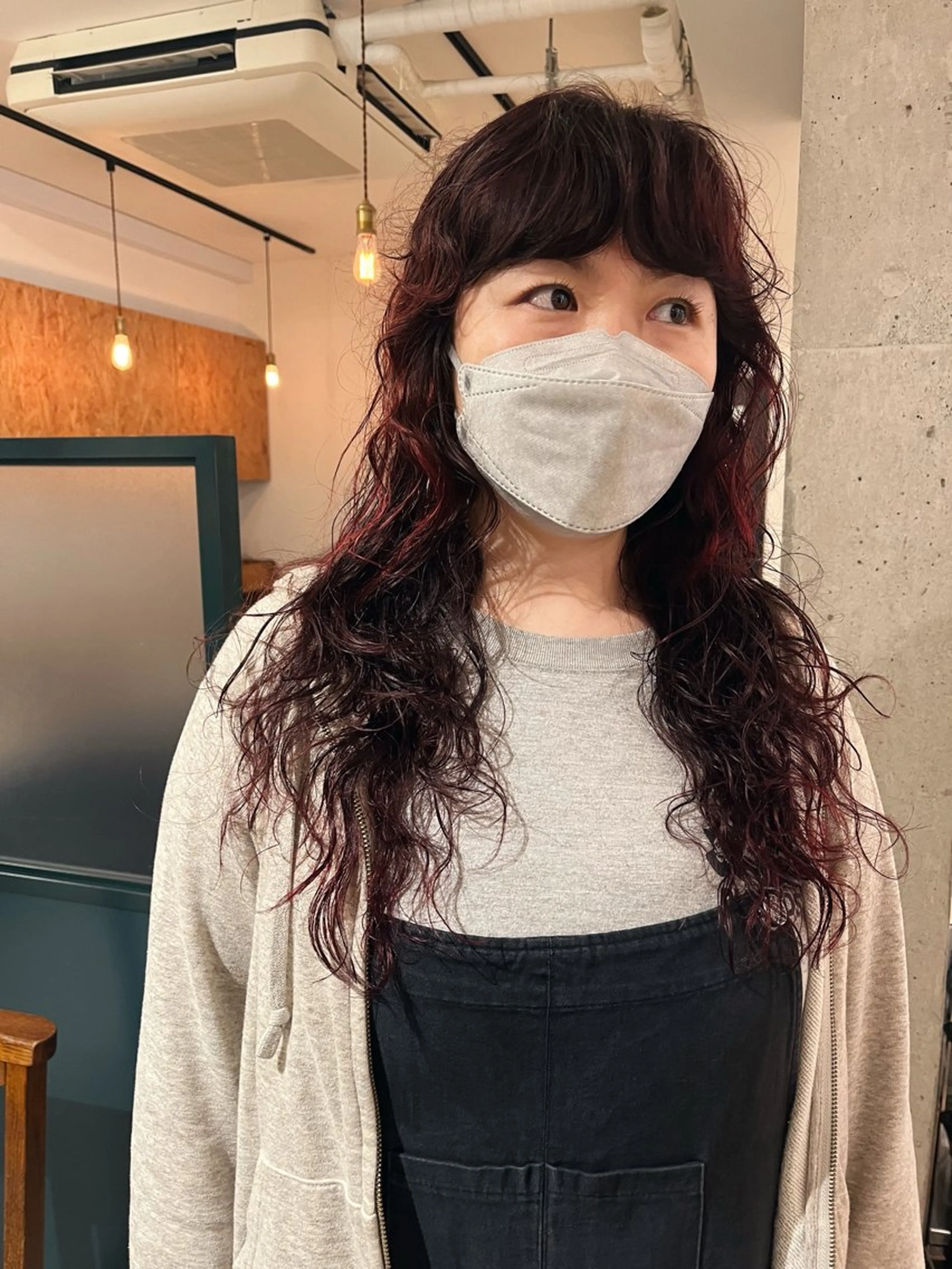 ロング カラー パーマ 暖色/パーマ 🌼クニトウメイのヘアスタイル