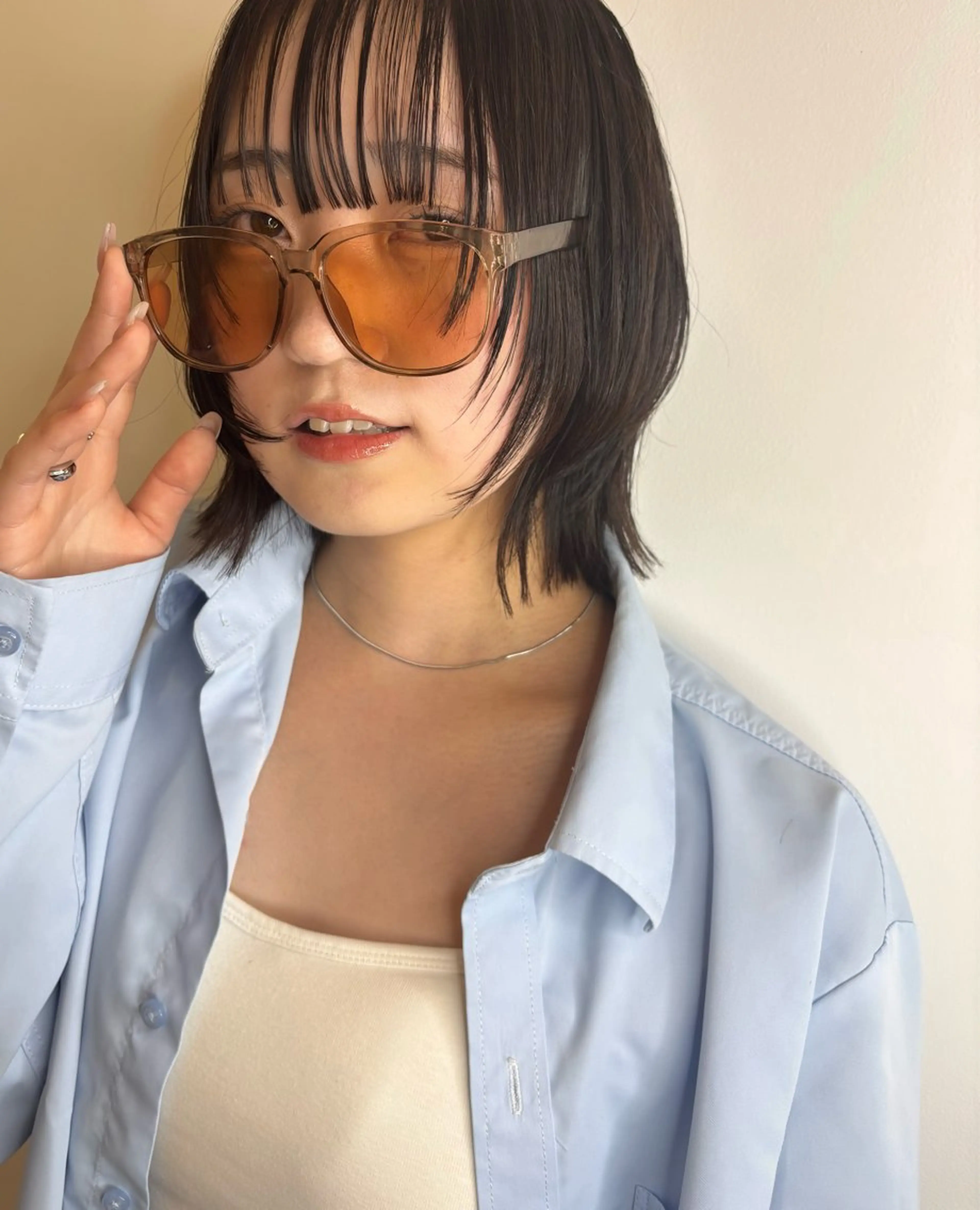 ミディアム カット KEYMAN HARUKAのヘアスタイル