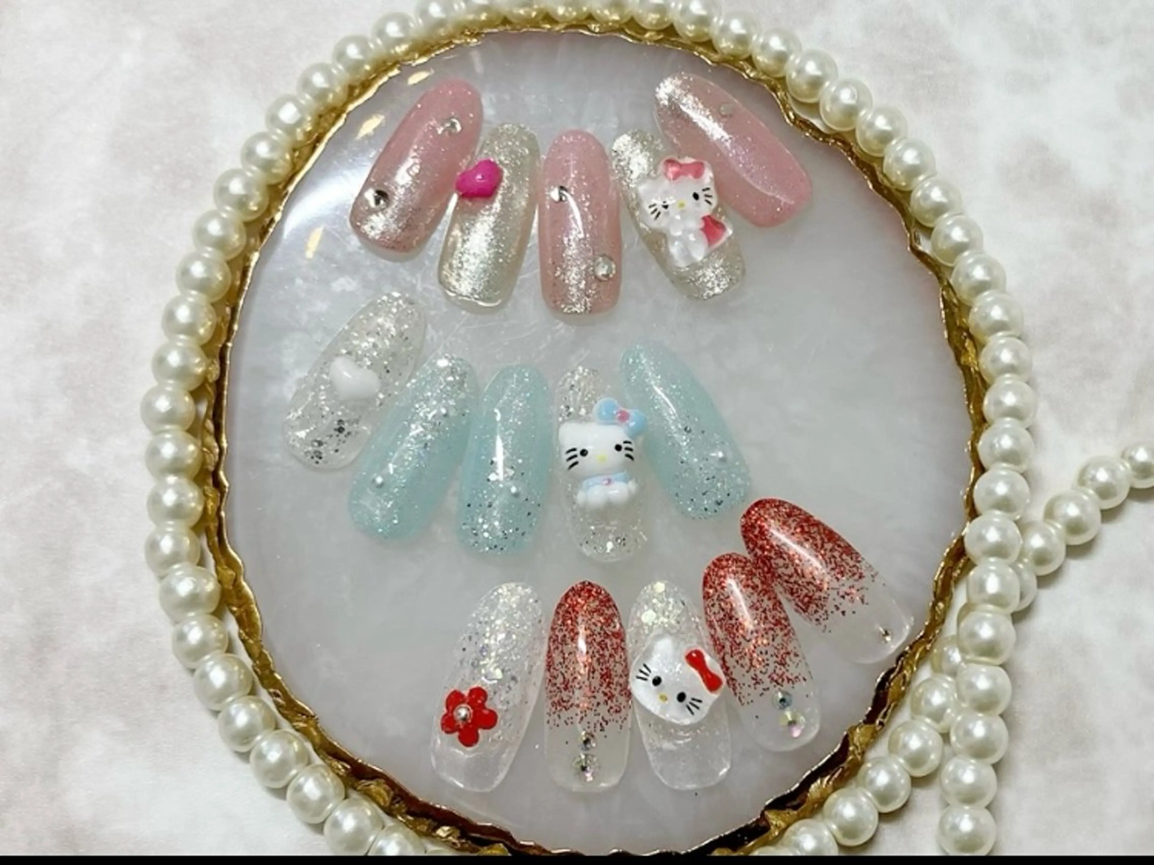 【全員】今だけ限定！3Dアニマルネイルパーツネイルの写真