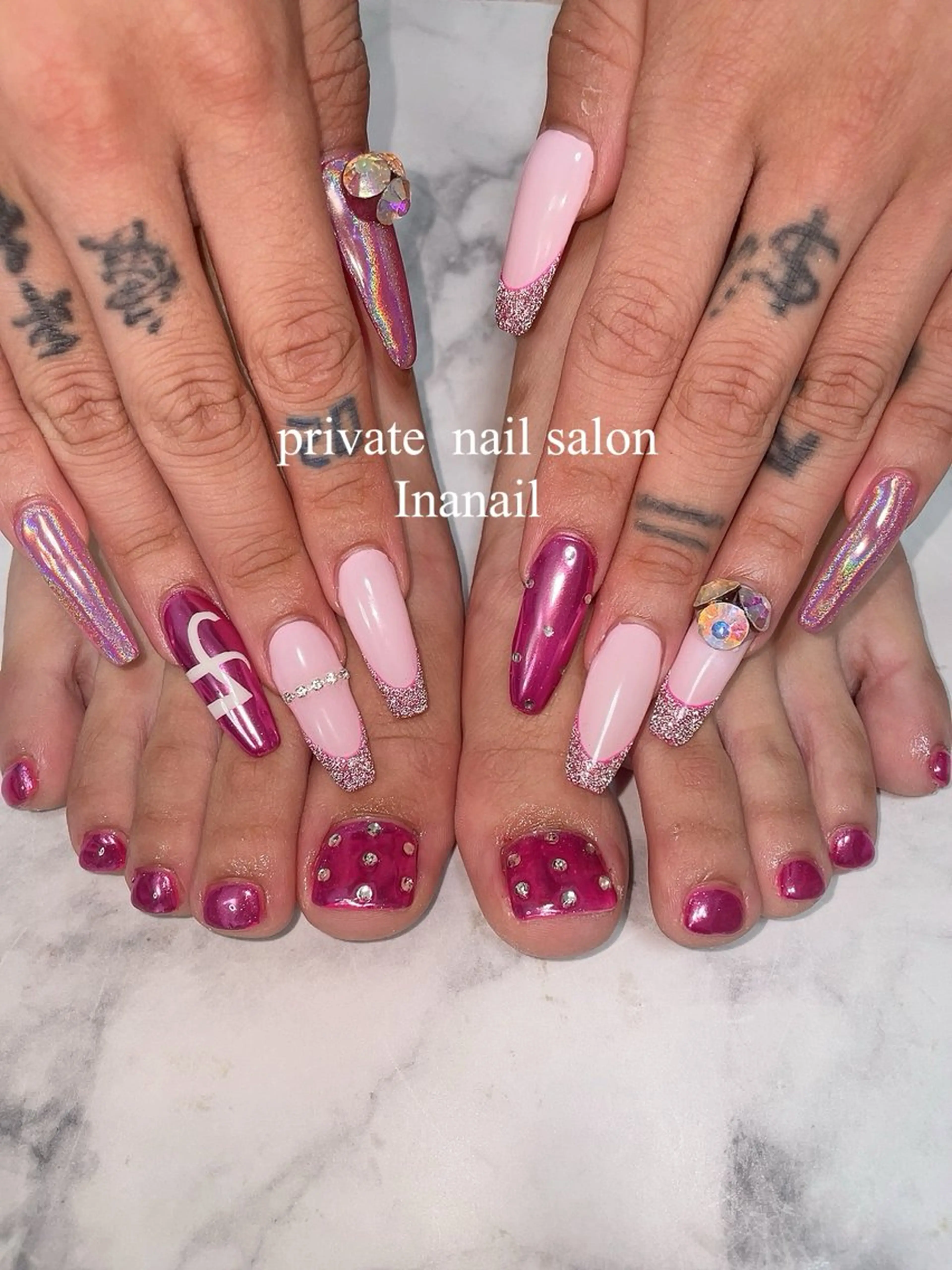 ネイル ハンドネイル フットネイル ✤Ina nail✤のネイルデザイン