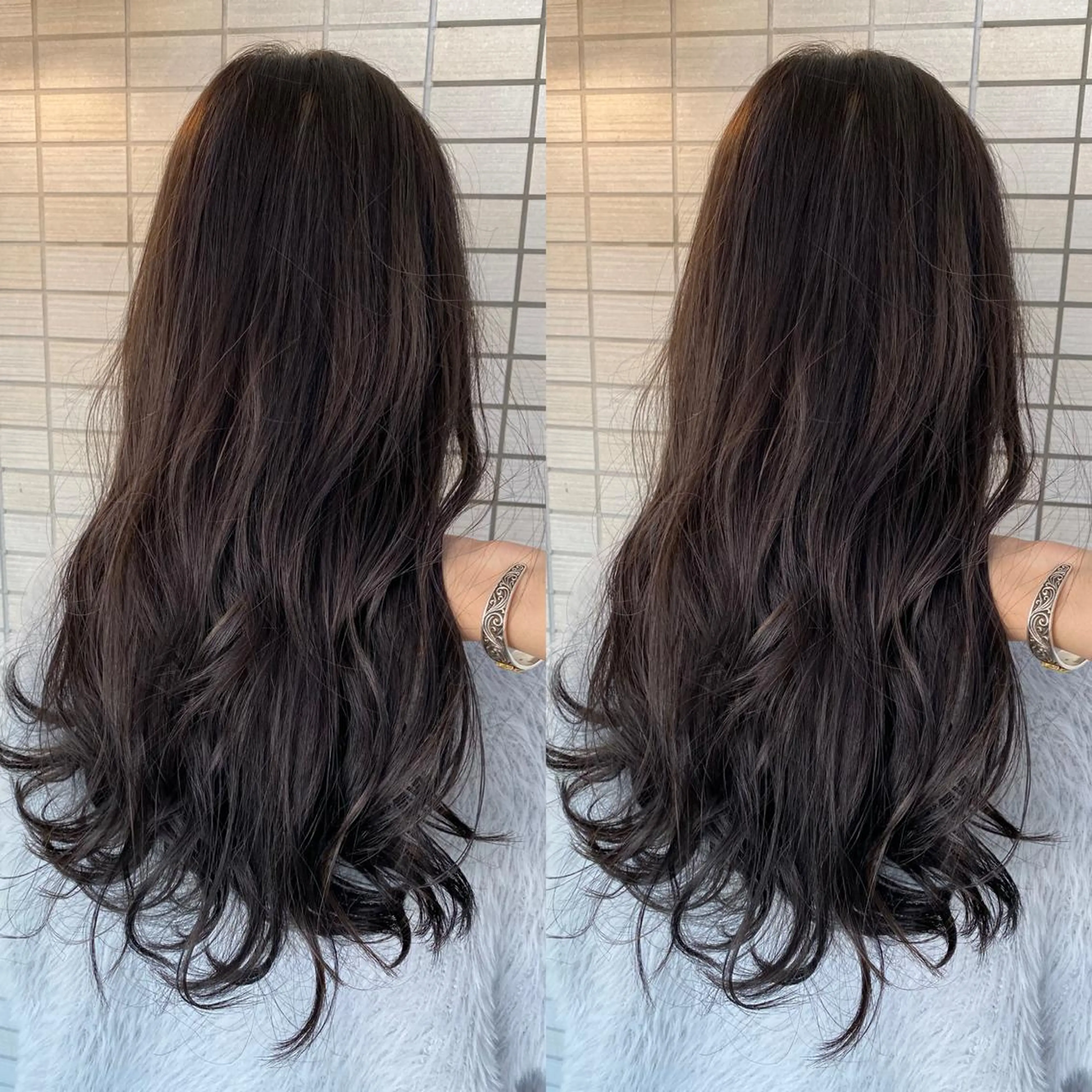 大人女性におすすめ白髪ぼかしハイライト👌白髪染めをしたくない方へのカラー😄の写真