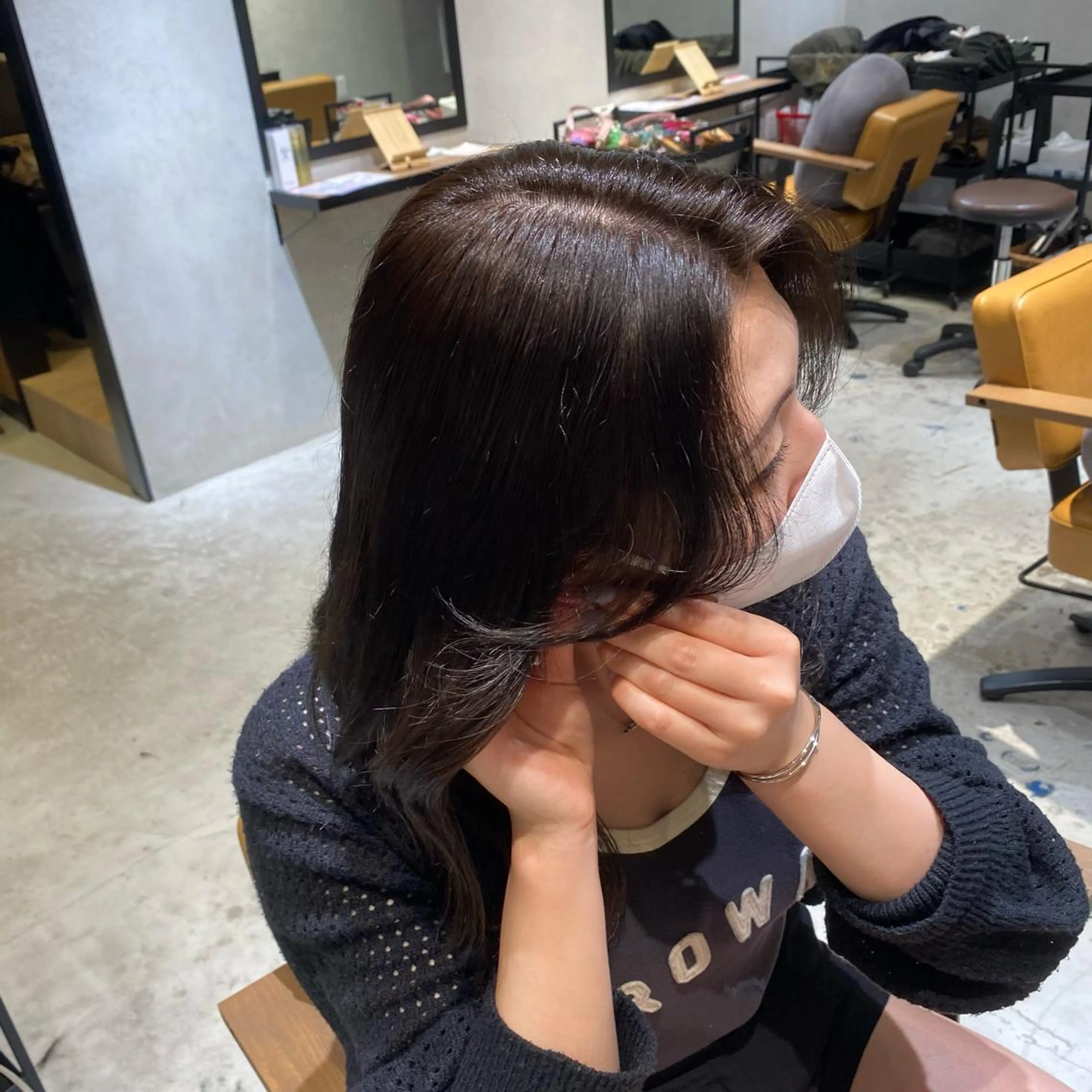 ミディアム Natsuki/韓国 ボブ/レイヤーカットのヘアスタイル