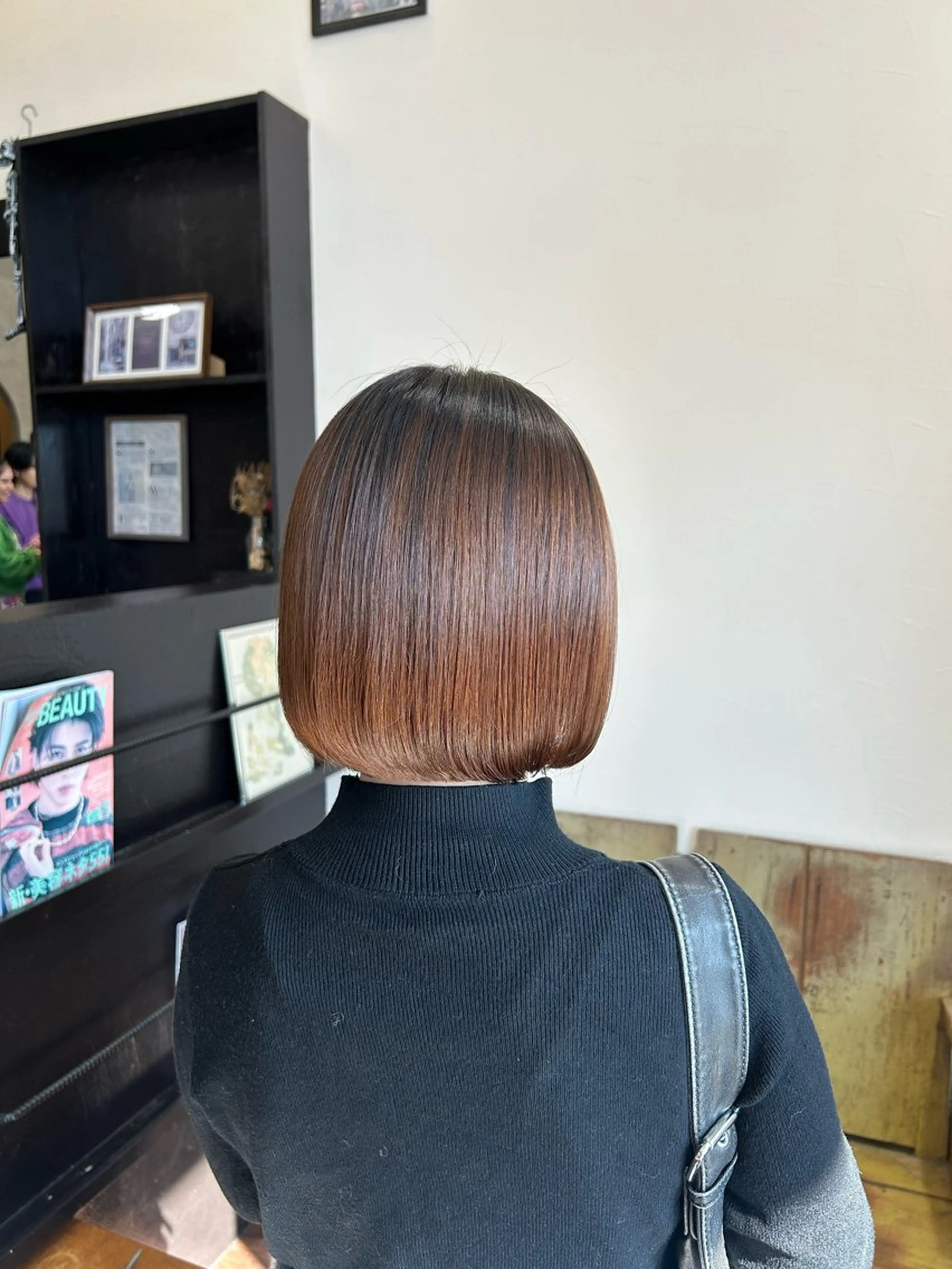 ショート カット 縮毛矯正 トリートメント レディース特化/ 透明感カラー/あんみのヘアスタイル