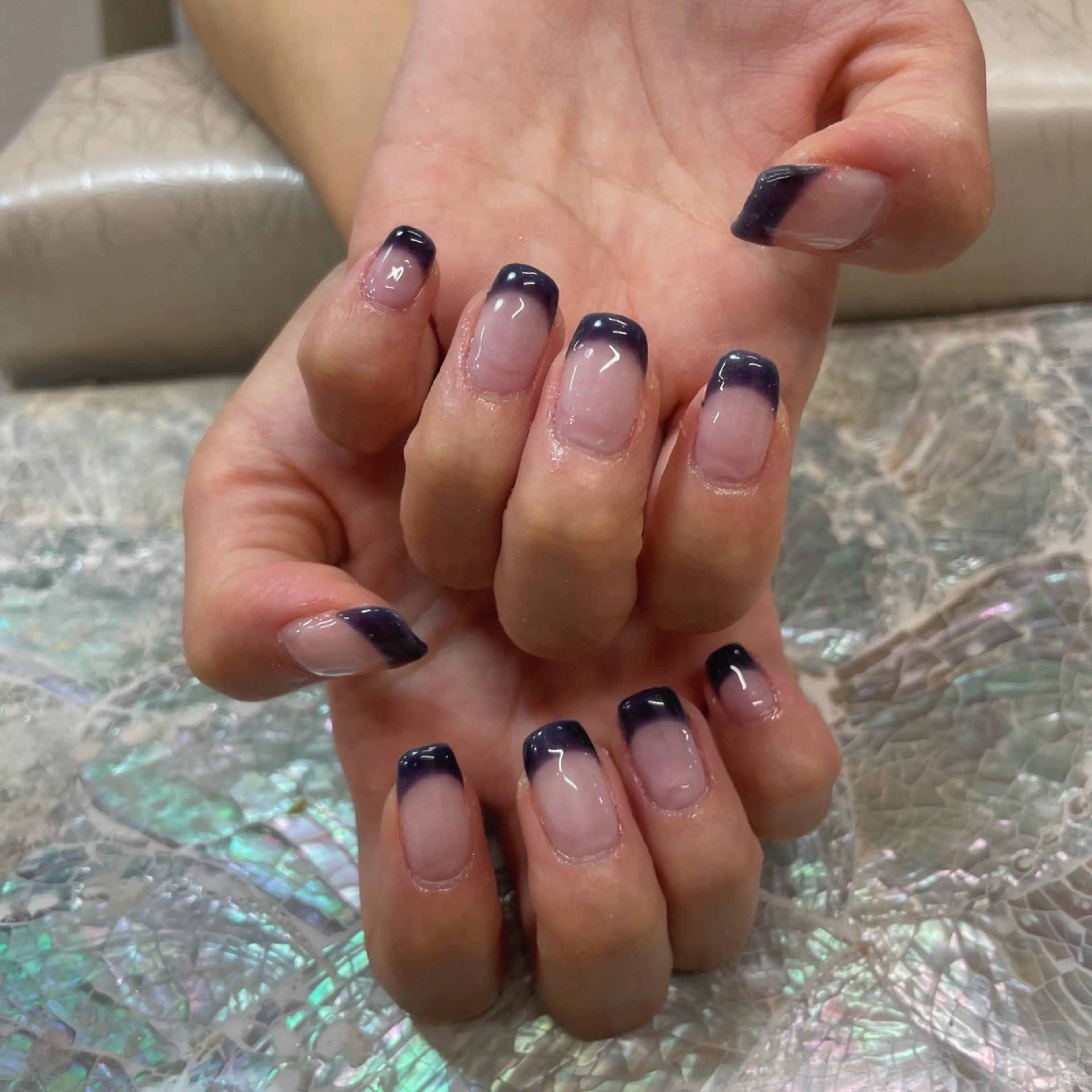 ネイル フレンチネイル 🌴konami 4U NAIL🥥のネイルデザイン