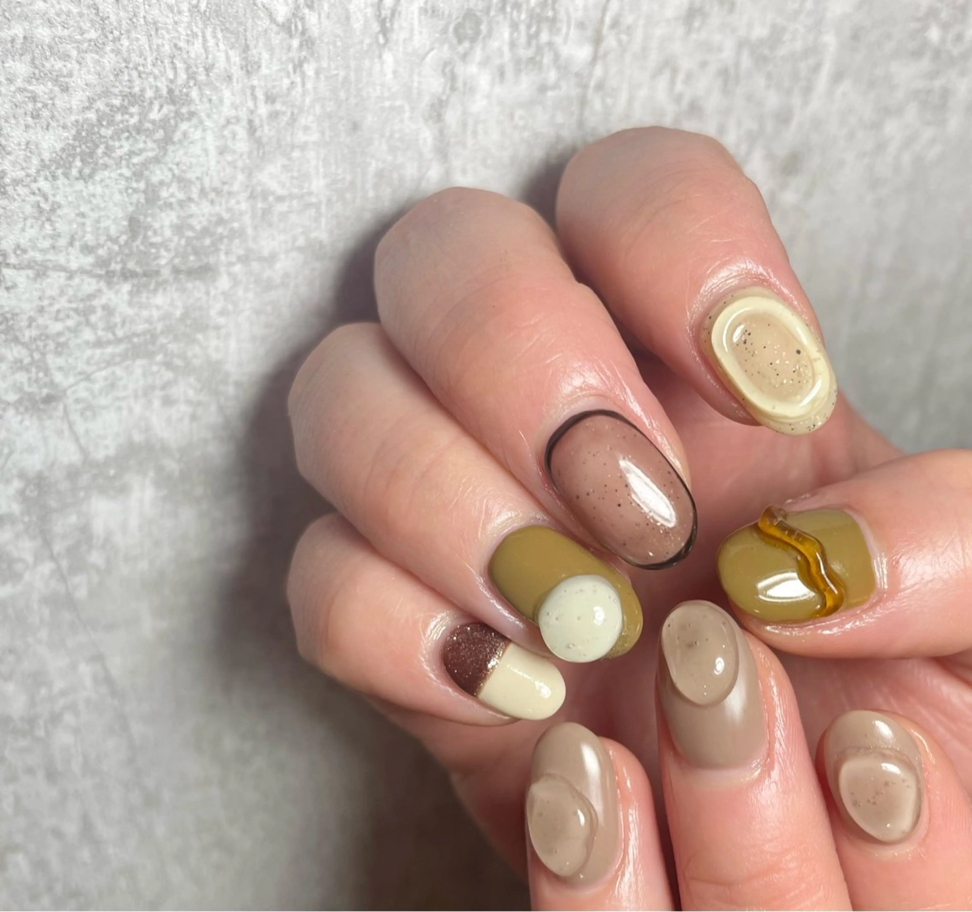 ネイル アートネイル クリアネイル 持ち込み ニュアンスネイル ぷっくりネイル BEAUTY GARDEN 【nail salon unseul】所属・nana .のネイルデザイン