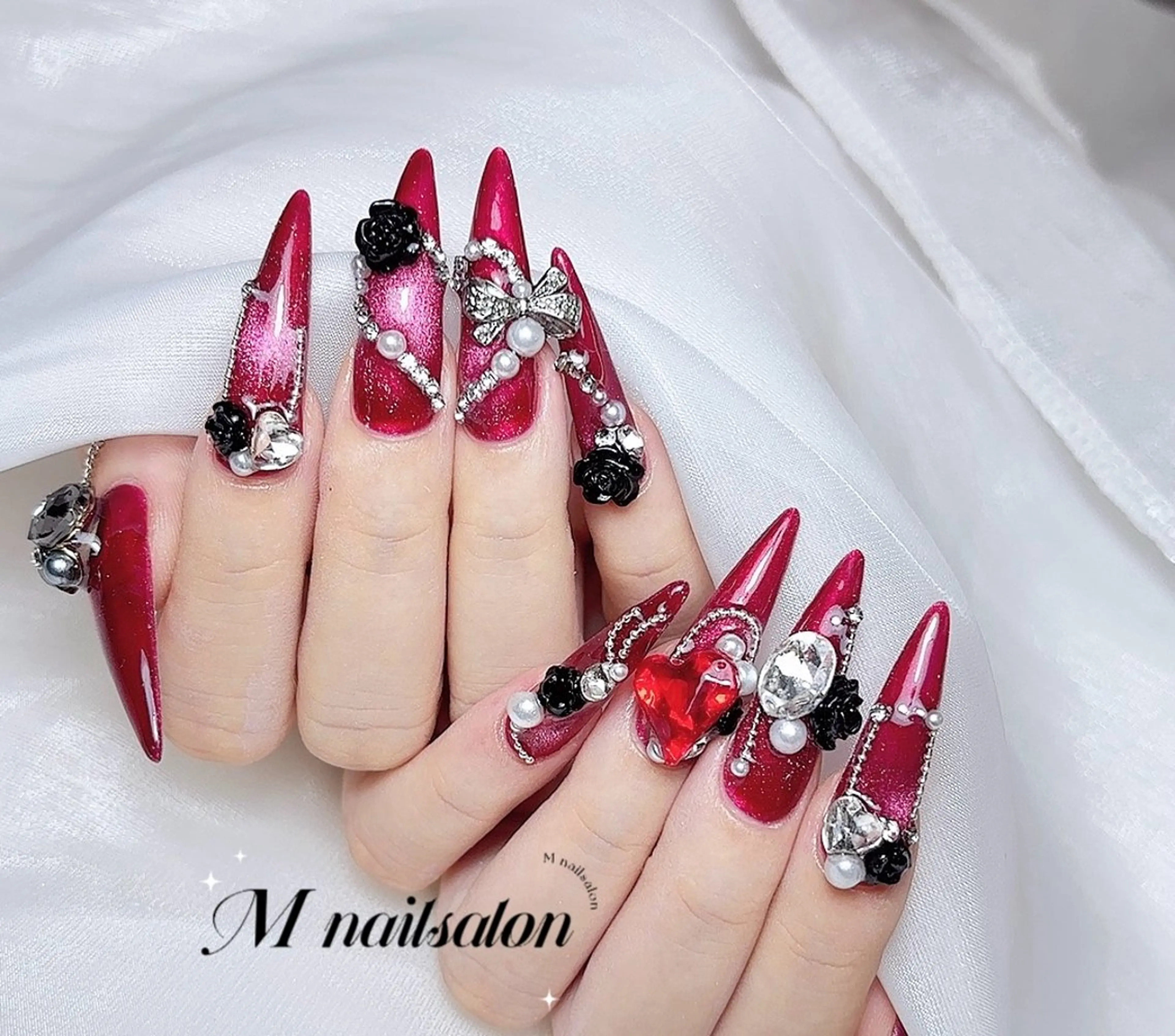 ネイル ハンドネイル M🌷nail 長さだし専門店のネイルデザイン