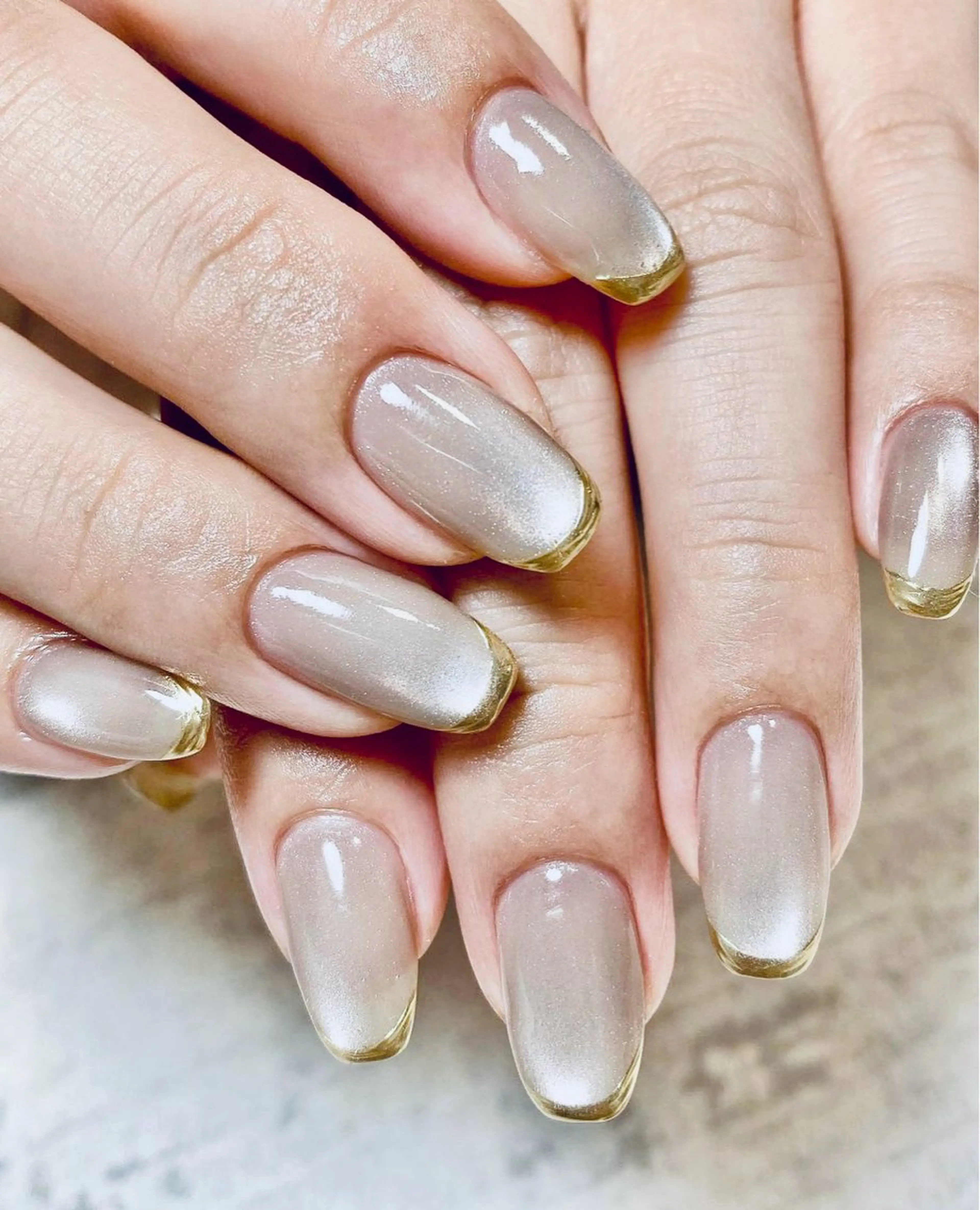 ネイル フレンチネイル マグネットネイル SALON paljon Hair&Nail所属・ヘア＆ネイル＆アイ サロンパルヨンのマツエク・マツパデザイン