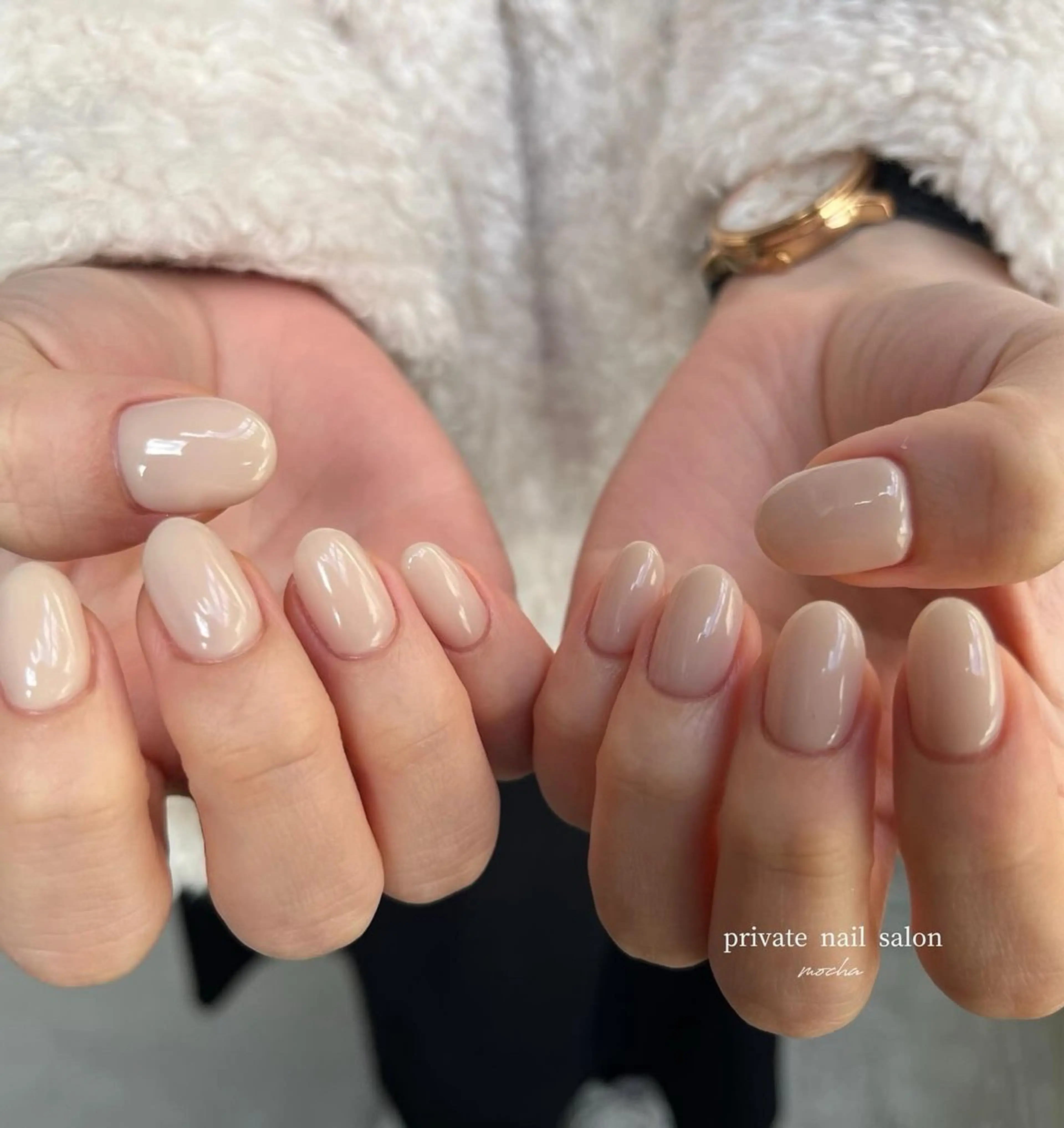 ネイル カジュアル フレンチネイル マグネットネイル ミラーネイル ニュアンスネイル ハンドネイル mocha nailのネイルデザイン