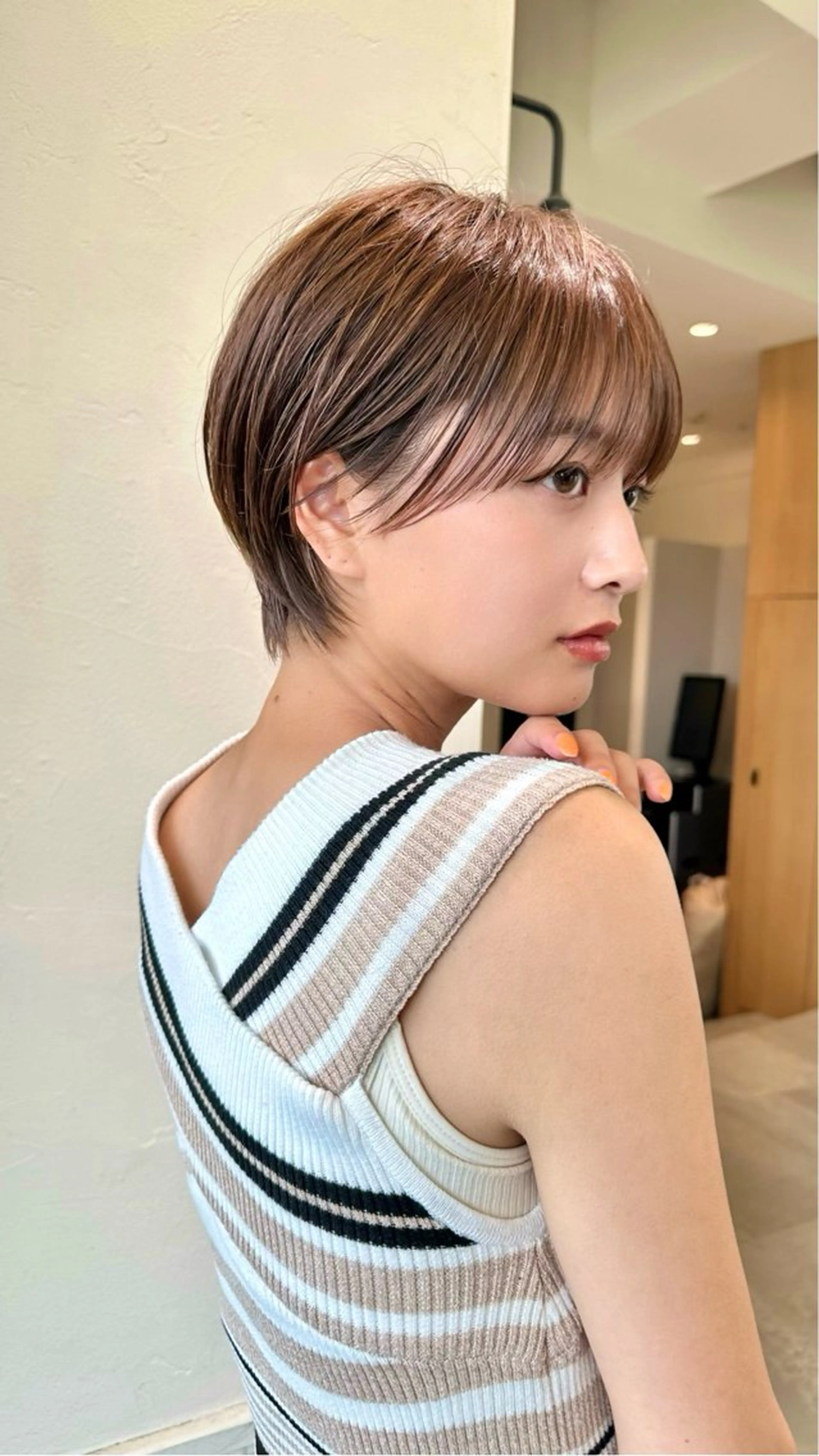 ショート ケアブリーチ✖️ 似合わせショート✨のヘアスタイル