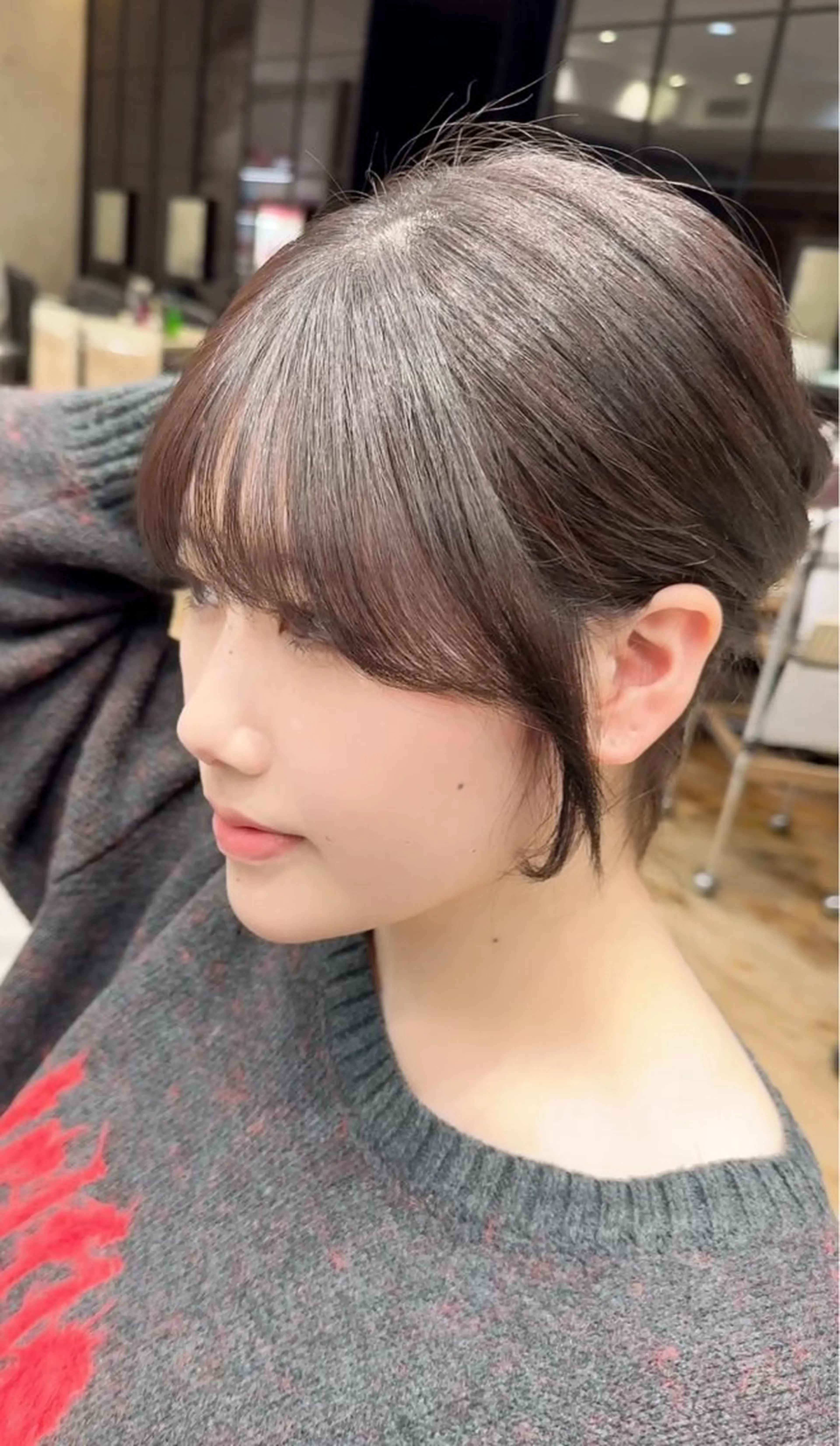 ロング カット ヘアカラー 新宿/レイヤー 顔周りカット溝手優太のヘアスタイル