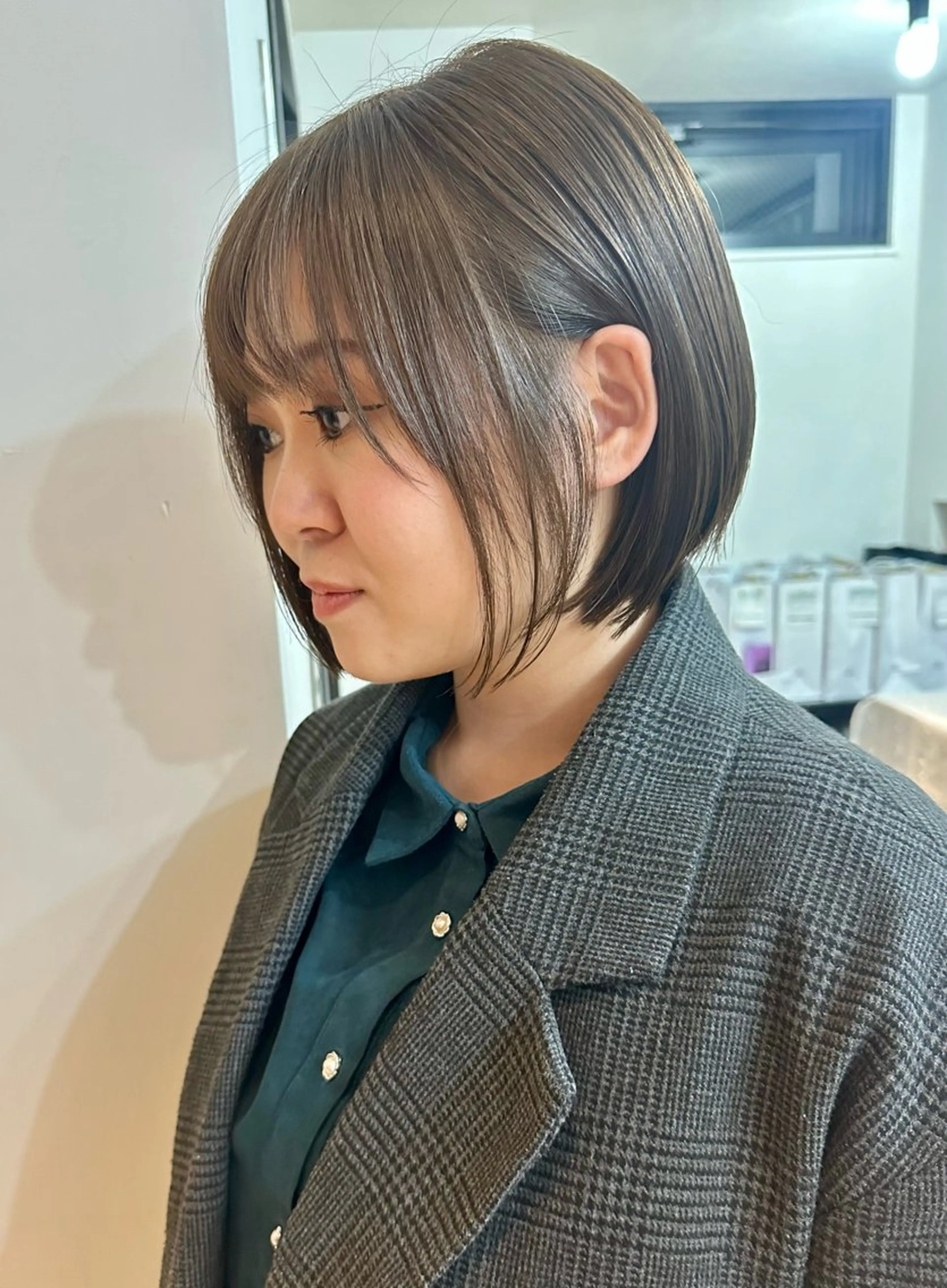 ショート カラー 髪質改善 中川　翔のヘアスタイル