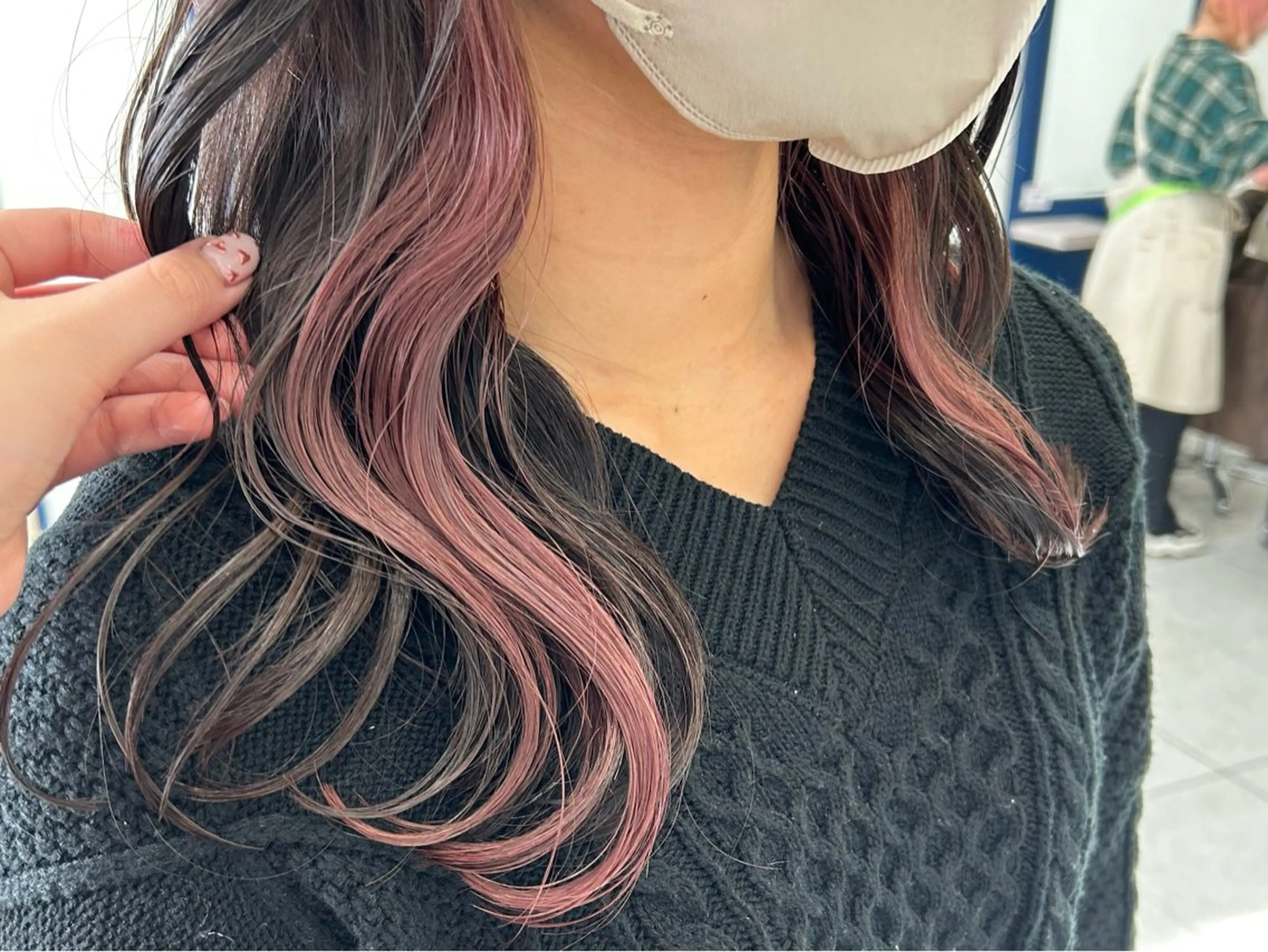 カラー ピンクカラー ヘアカラー 💎inc市川南口店 フクイ　ニイナ💎のヘアスタイル