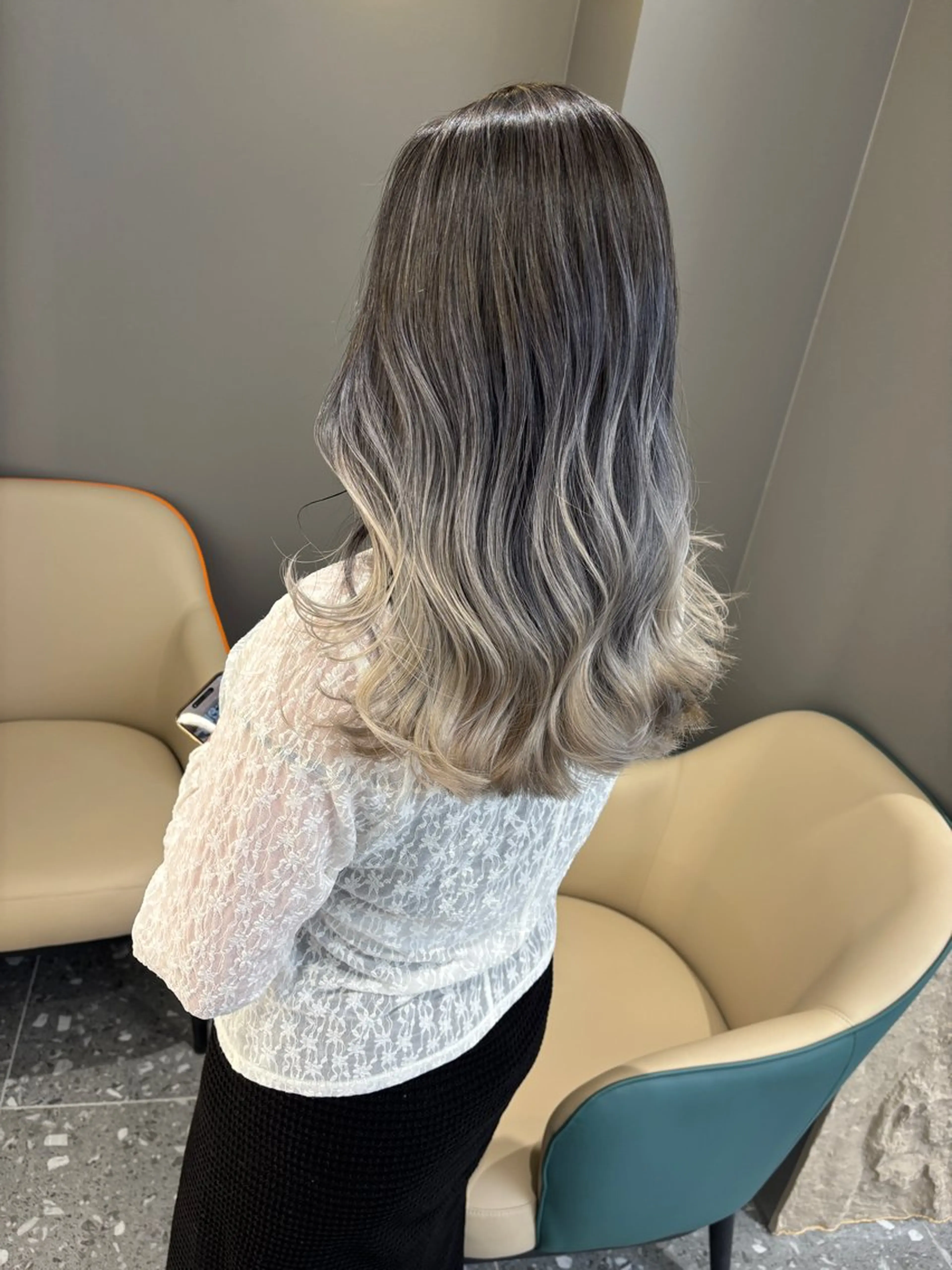 ロング カラー バレイヤージュ レイヤーカット カット ヘアカラー 栄/矢場町/ Yasuyoのヘアスタイル