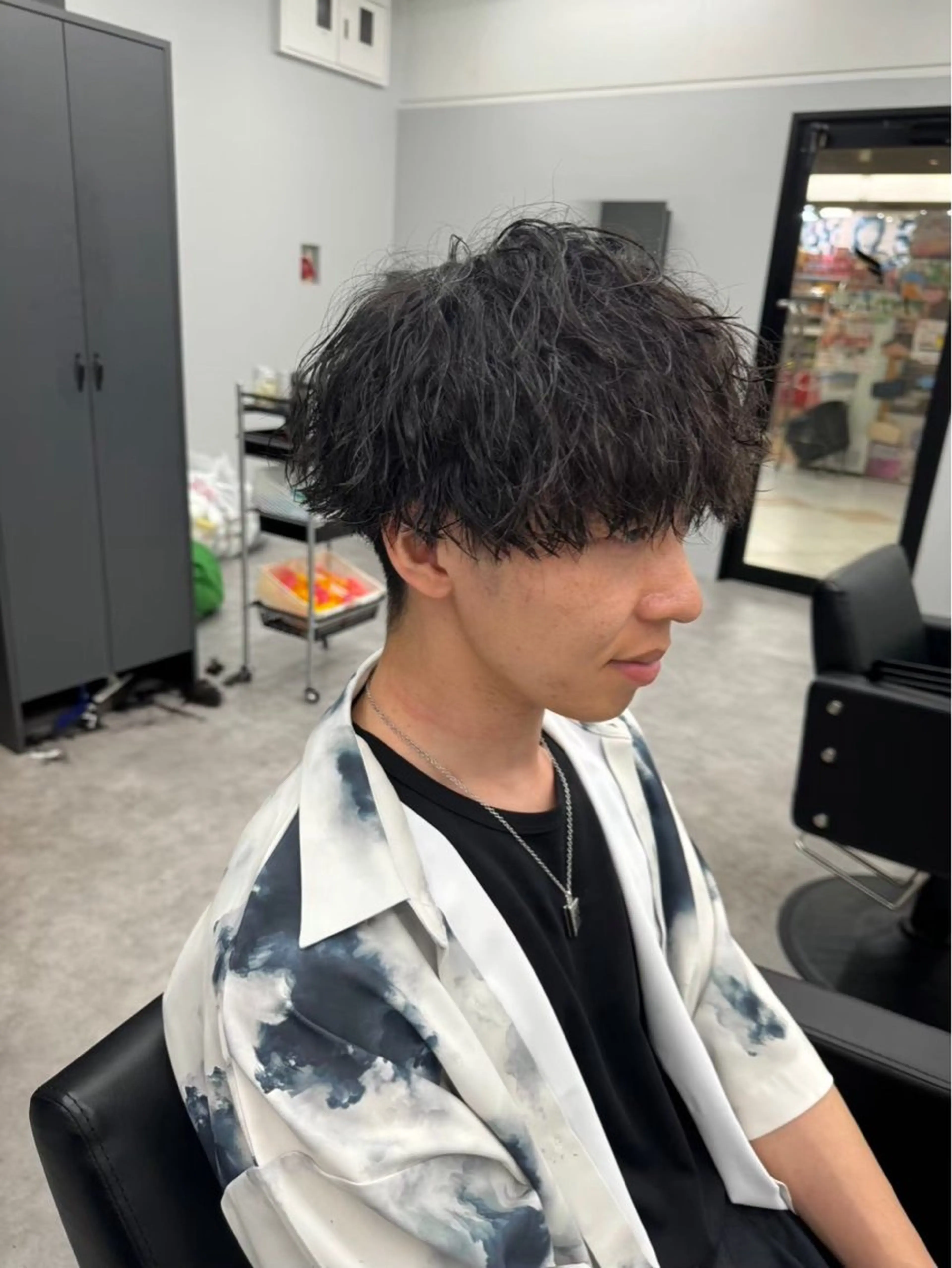 パーマ メンズ ⭐️メンズカラー⭐️ No1二田健吾‼️のヘアスタイル