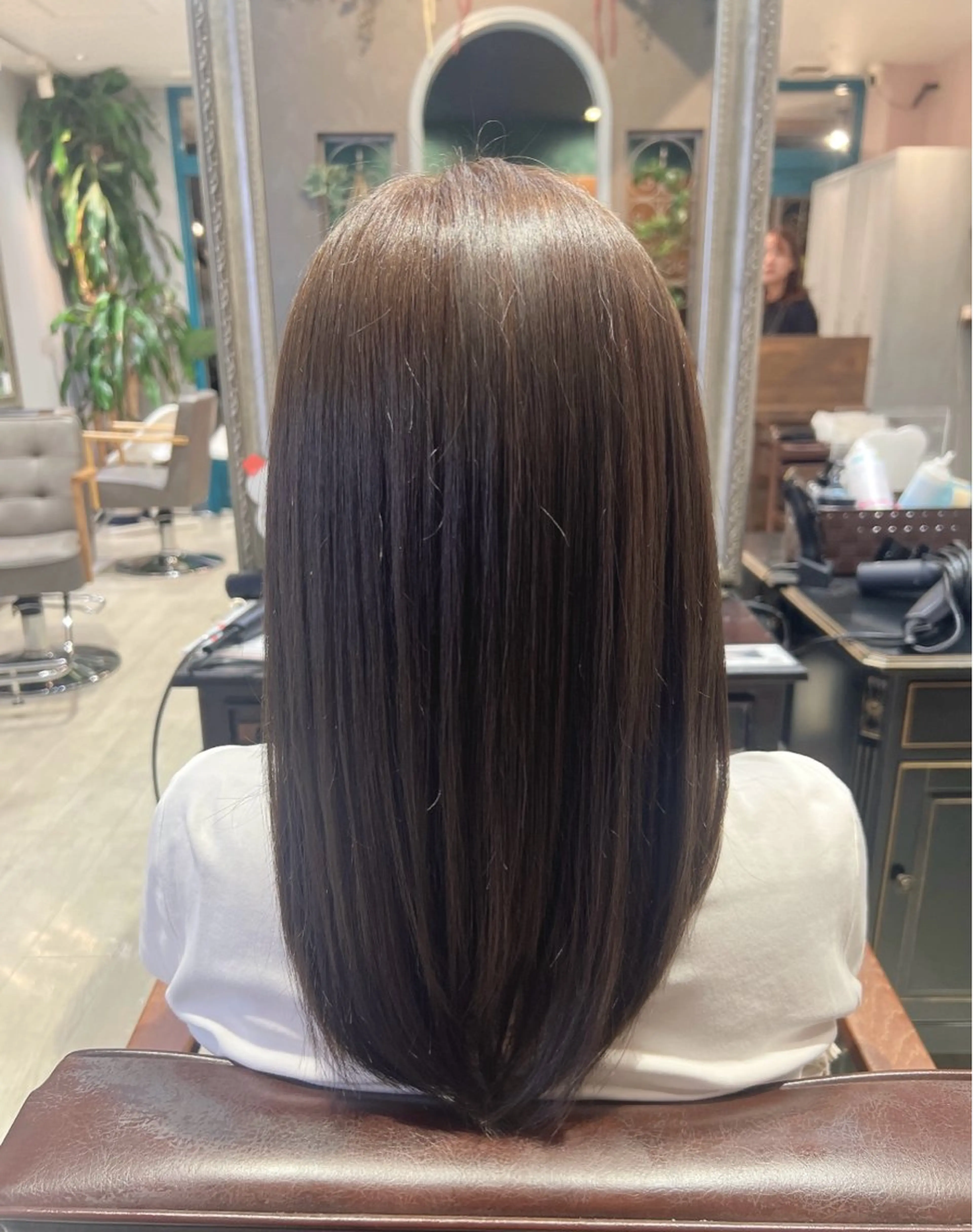 セミロング カラー 透明感カラー オリーブカラー オレンジ 柔らかい透明感カラー 🫧ゆうしん/高宮のヘアスタイル