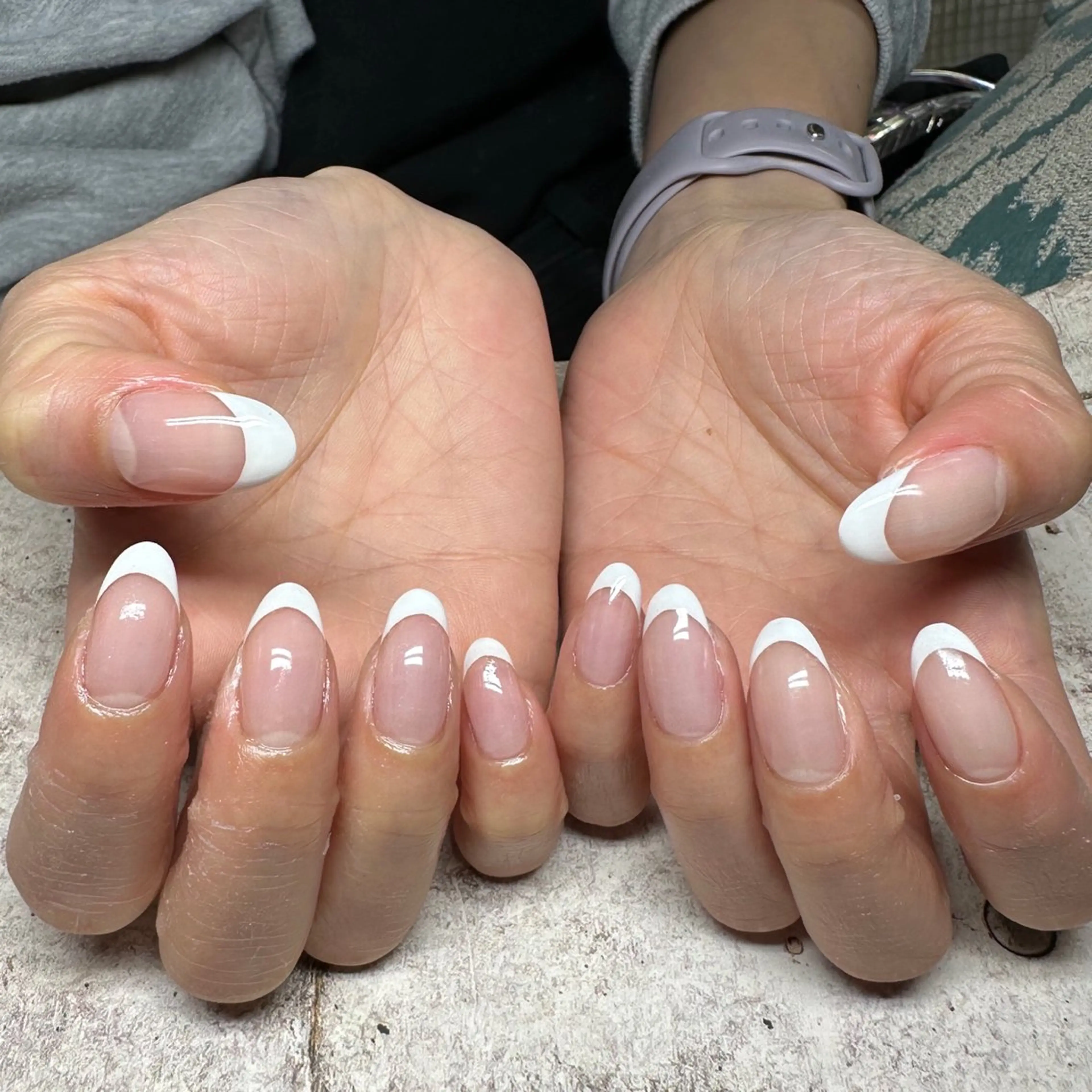 オフ込みフレンチ💭 ハンドorフット ⚠︎︎クリアベースの写真