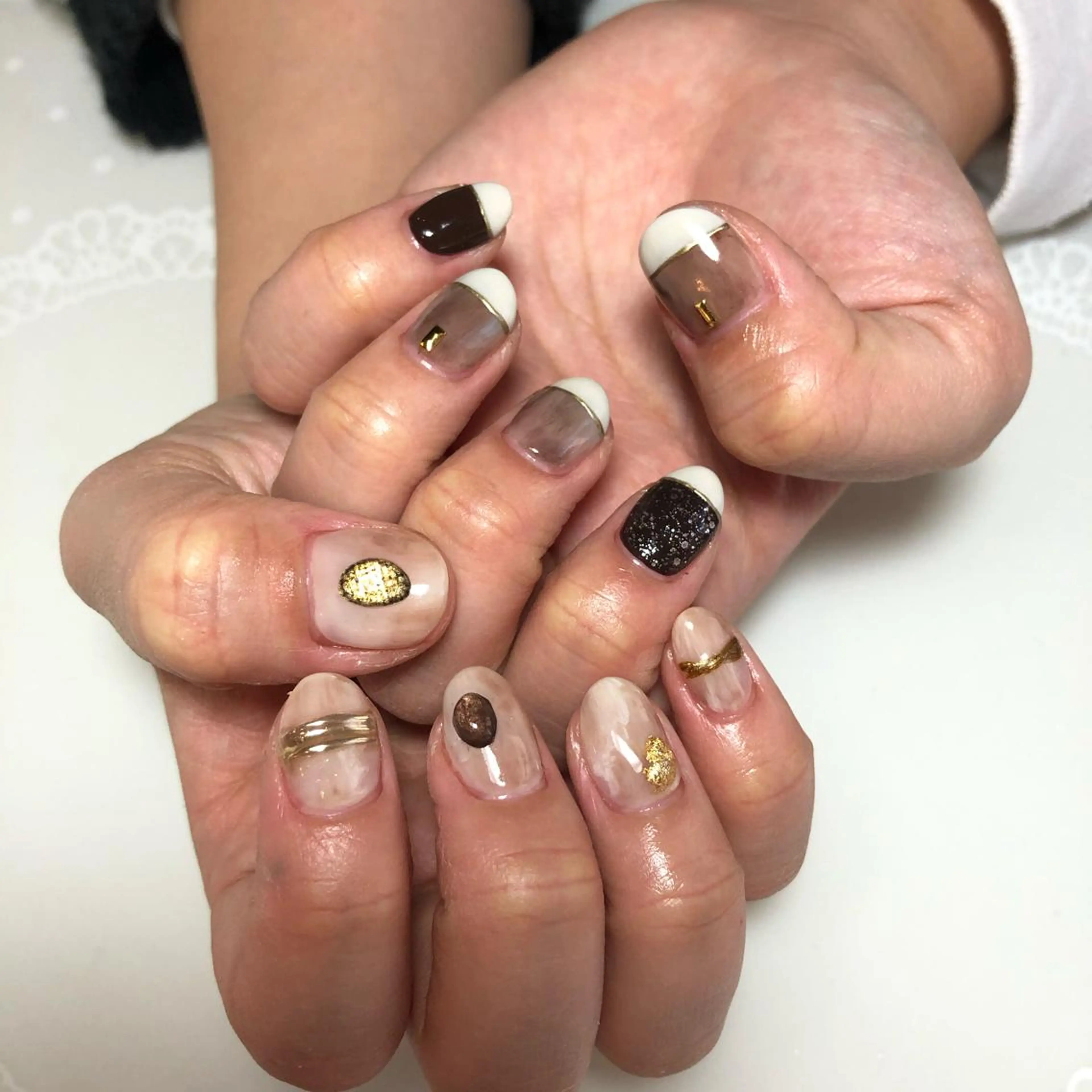 ネイル ニュアンスネイル g-up nail所属・米田 律子のネイルデザイン
