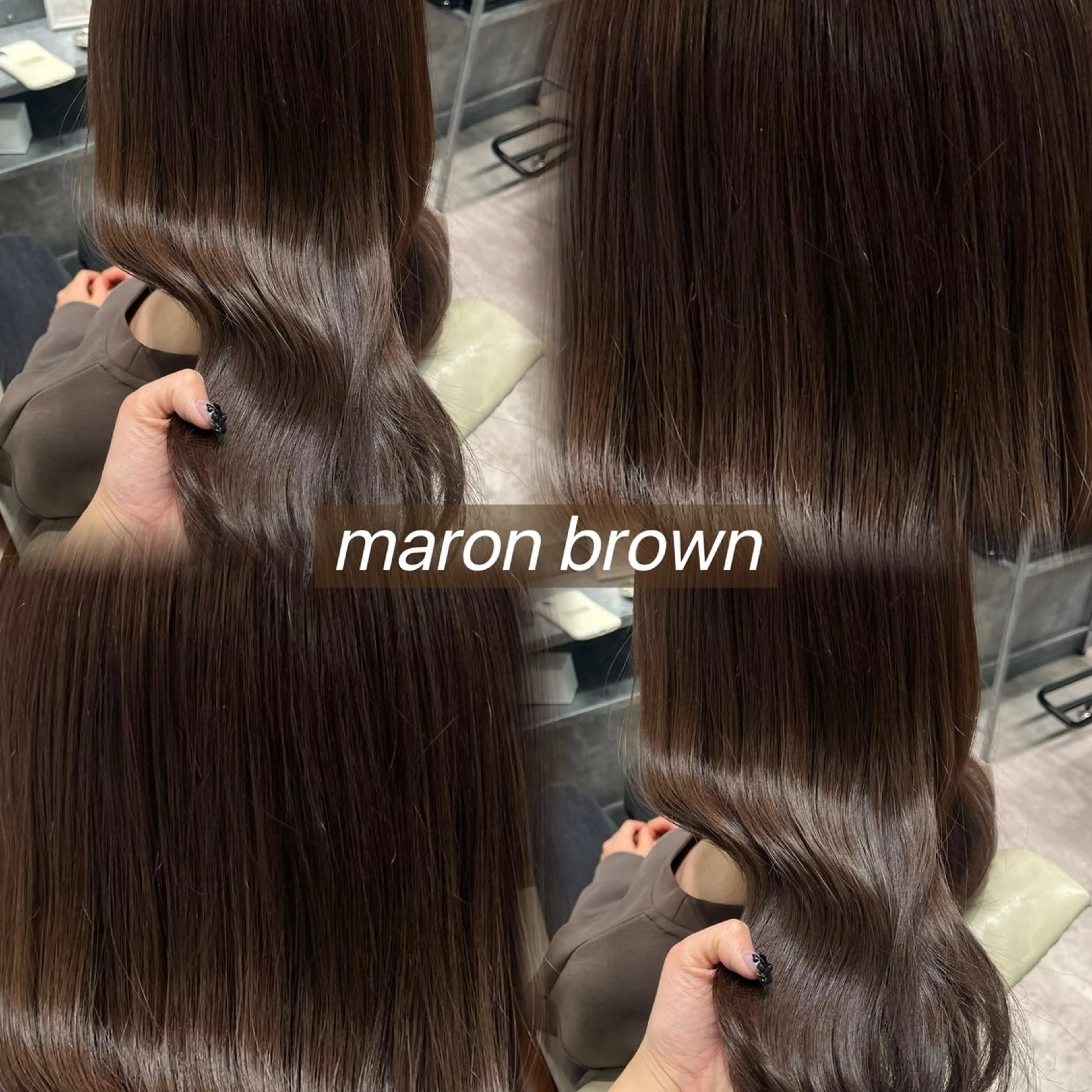 セミロング カラー 勝 瑞貴のヘアスタイル