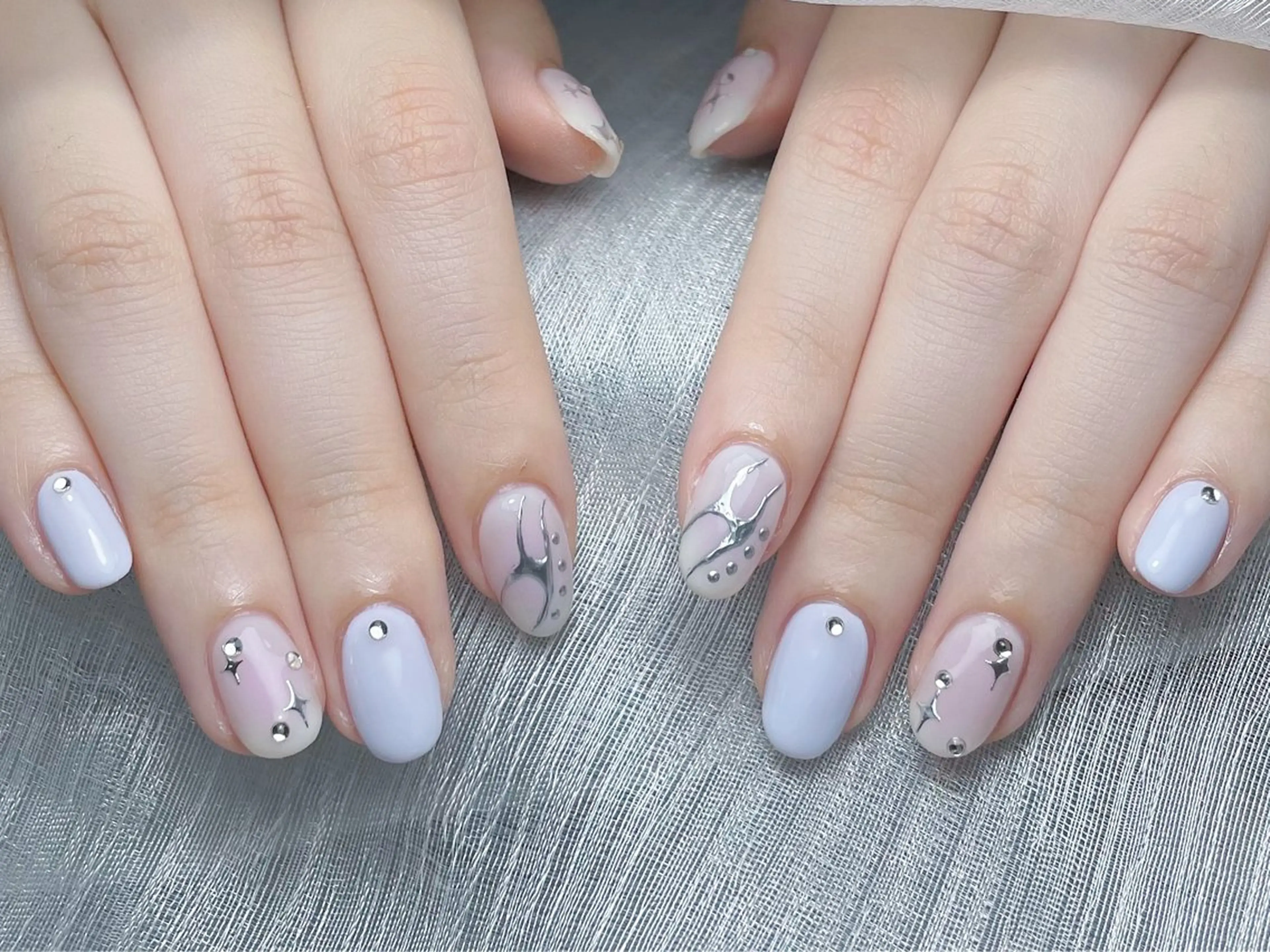 ネイル チークネイル 長さ出し フレンチネイル グラデーション マグネットネイル ハンドネイル ハンドケア ⭐️Dreamy Nail⭐️のネイルデザイン