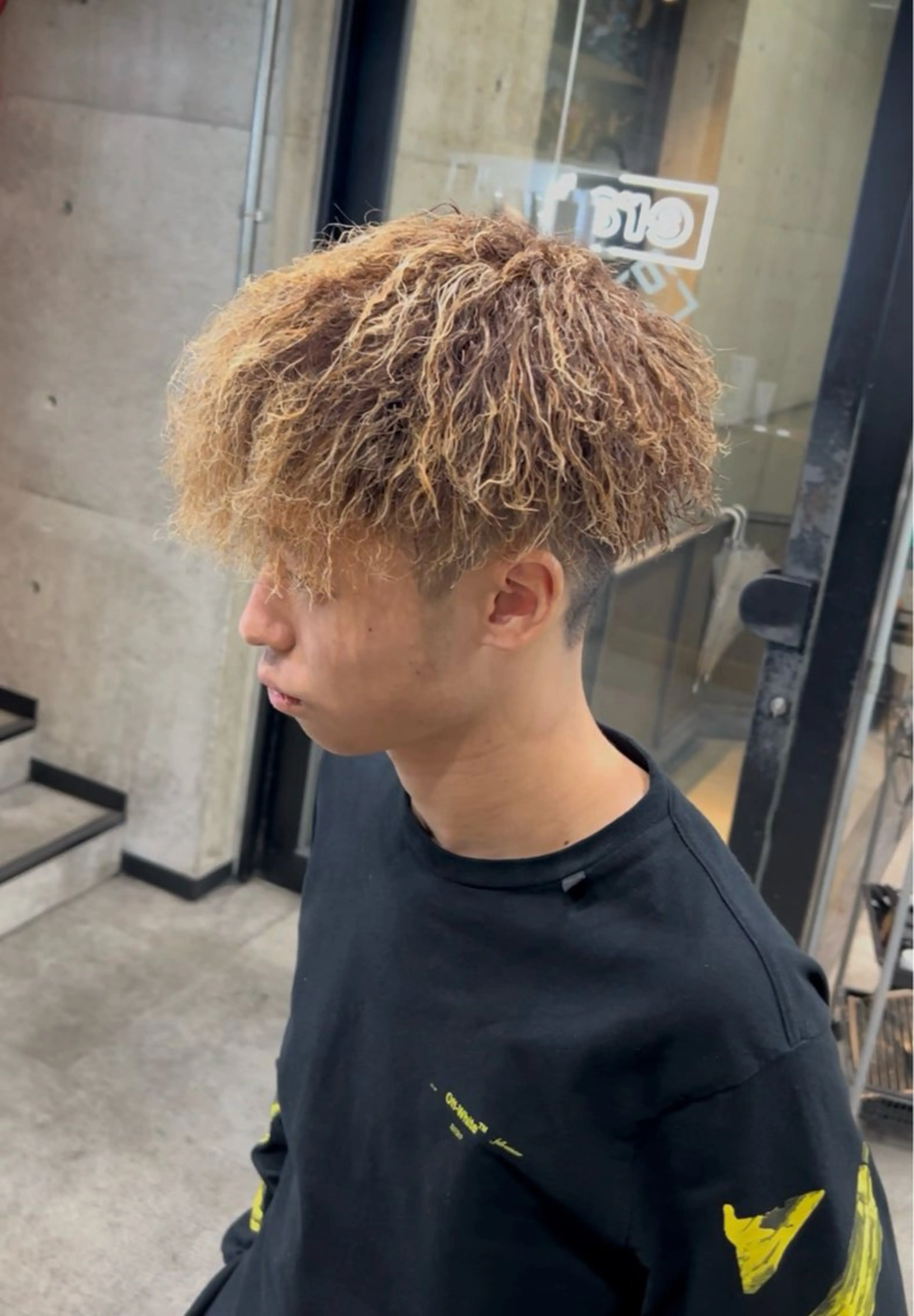 ミディアム カット ヘアカラー パーマ era本店所属・笹尾 陸/era本店 メンズ短髪系美容師のヘアスタイル