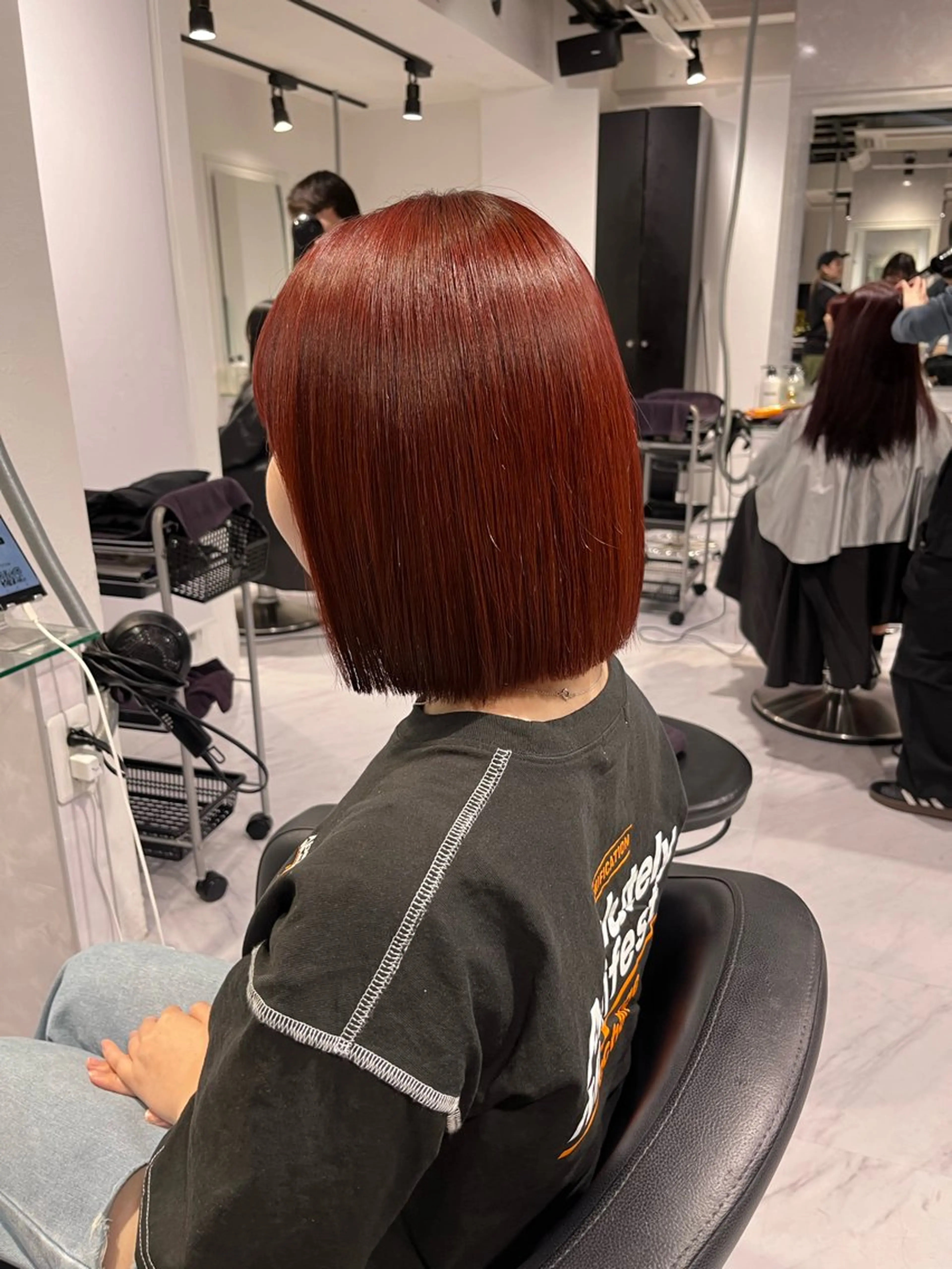 ミディアム カラー 🫧うる艶トレンド 🫧透明感カラーのヘアスタイル