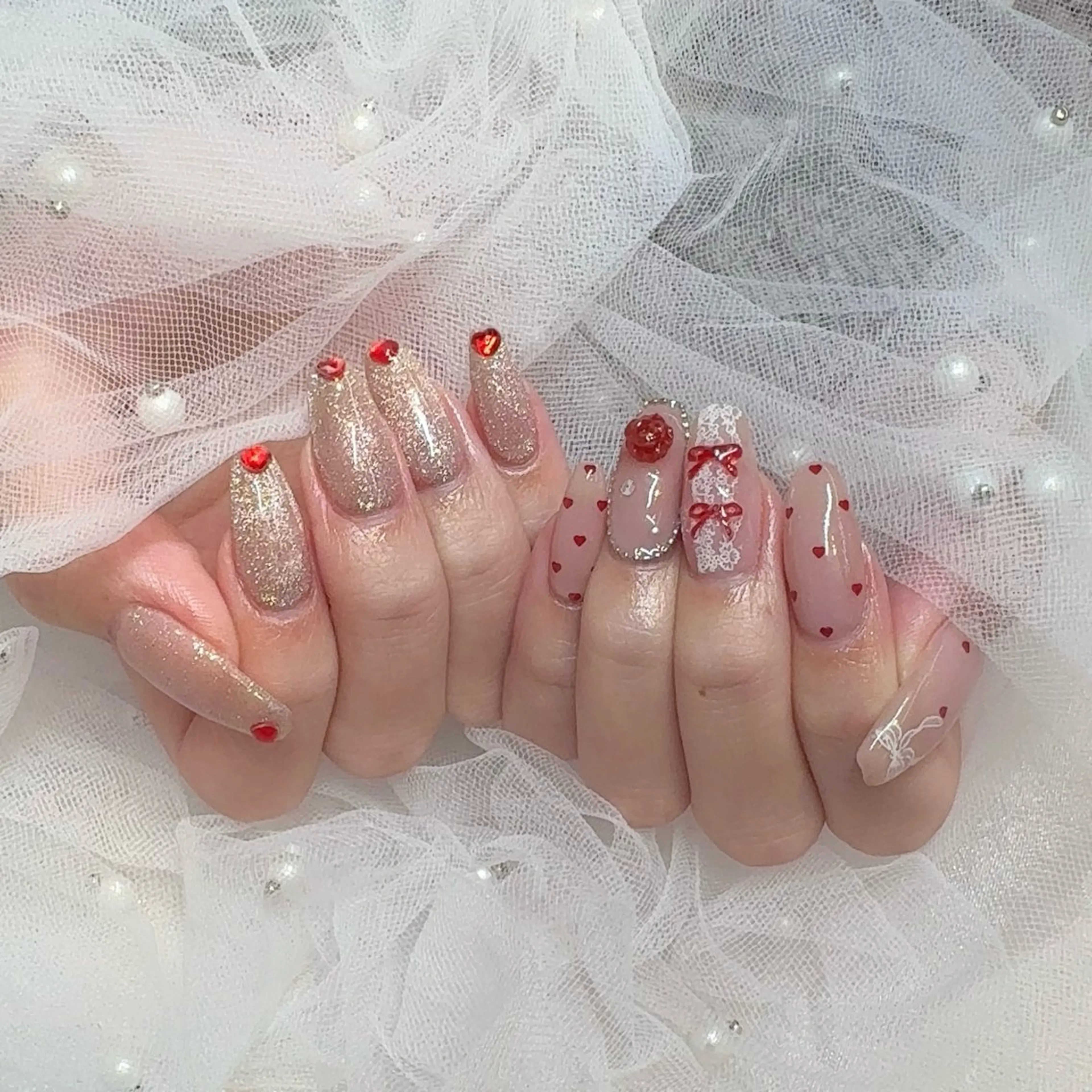 ネイル ハンドネイル ☁️BLITZ 🎀笠原雪音🎀のネイルデザイン