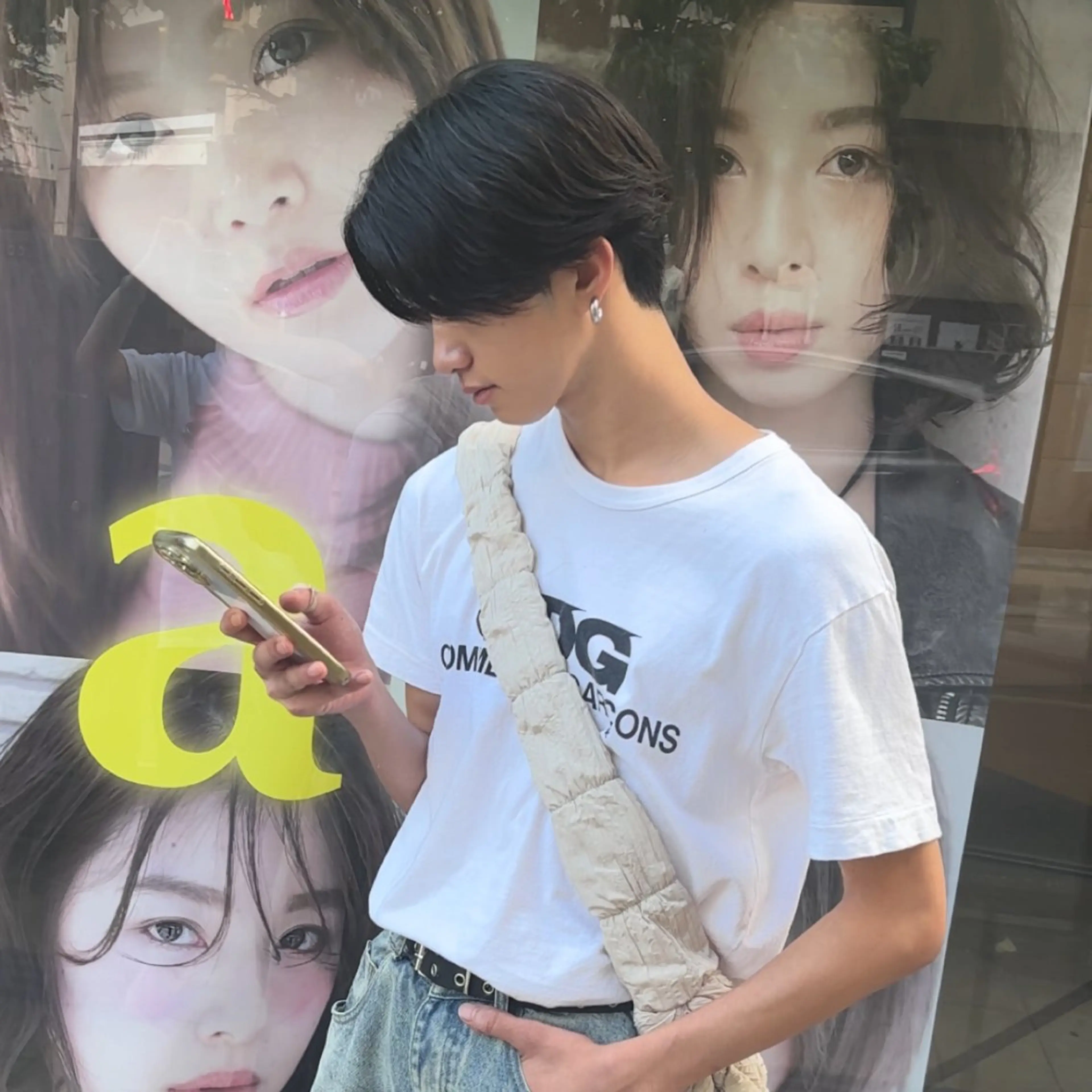 ショート パーマ 縮毛矯正 ✨️透明感カラーのヘアスタイル