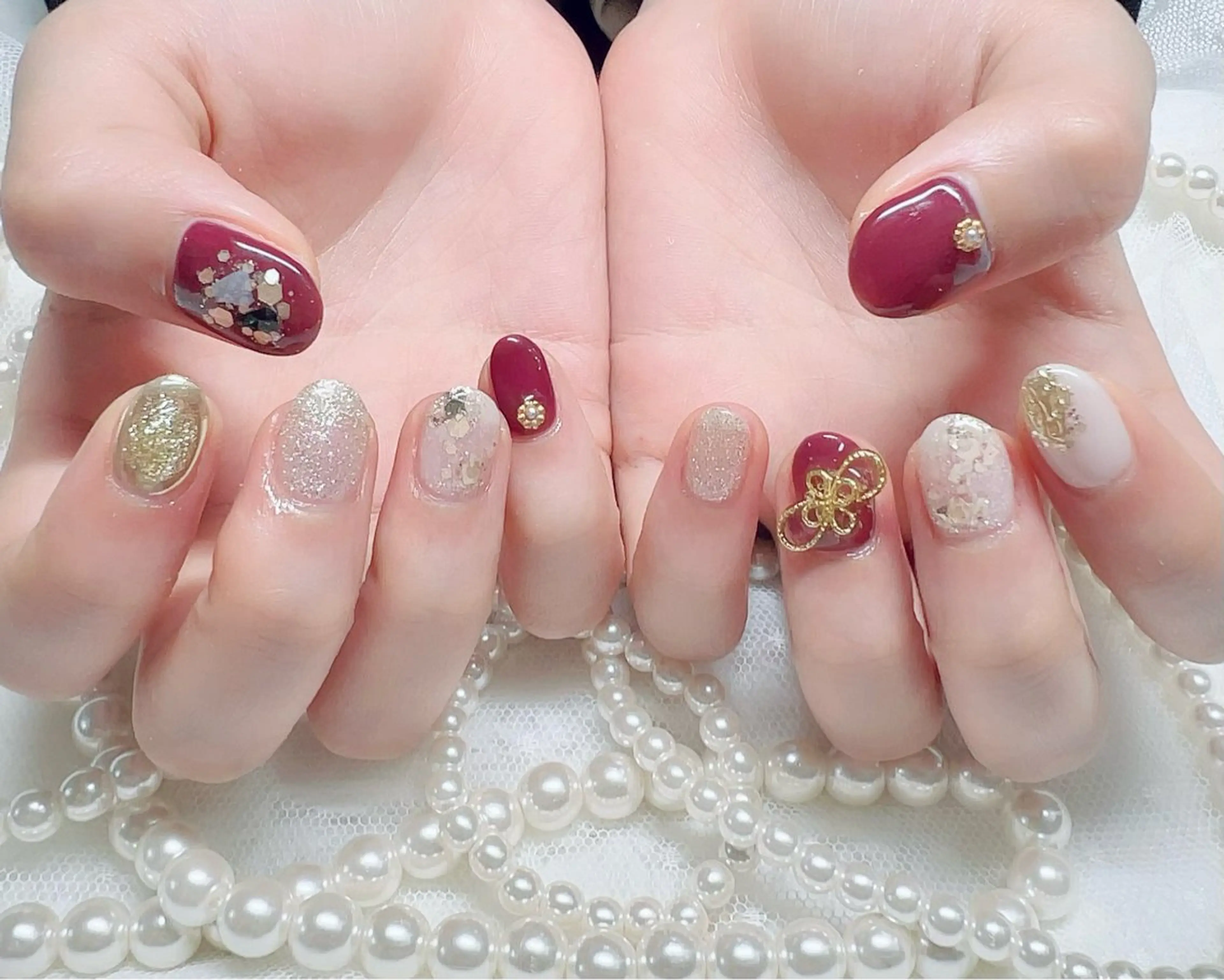 ネイル ジェルネイル キラキラネイル ニュアンスネイル オフィスネイル パラジェル ユキカ (ネイリスト)のネイルデザイン