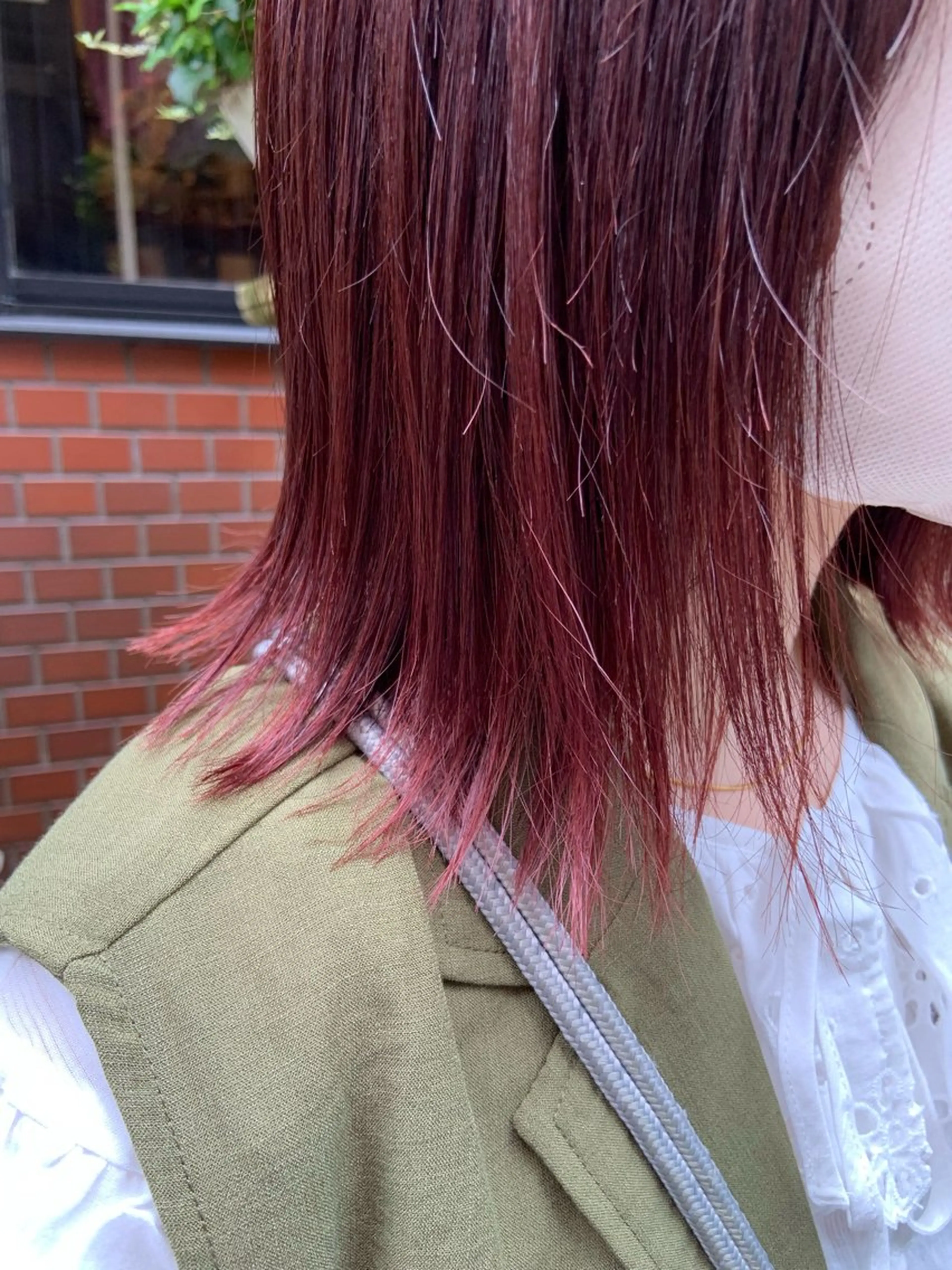 ミディアム カラー モデル募集中‎🤍 山崎妃香のヘアスタイル