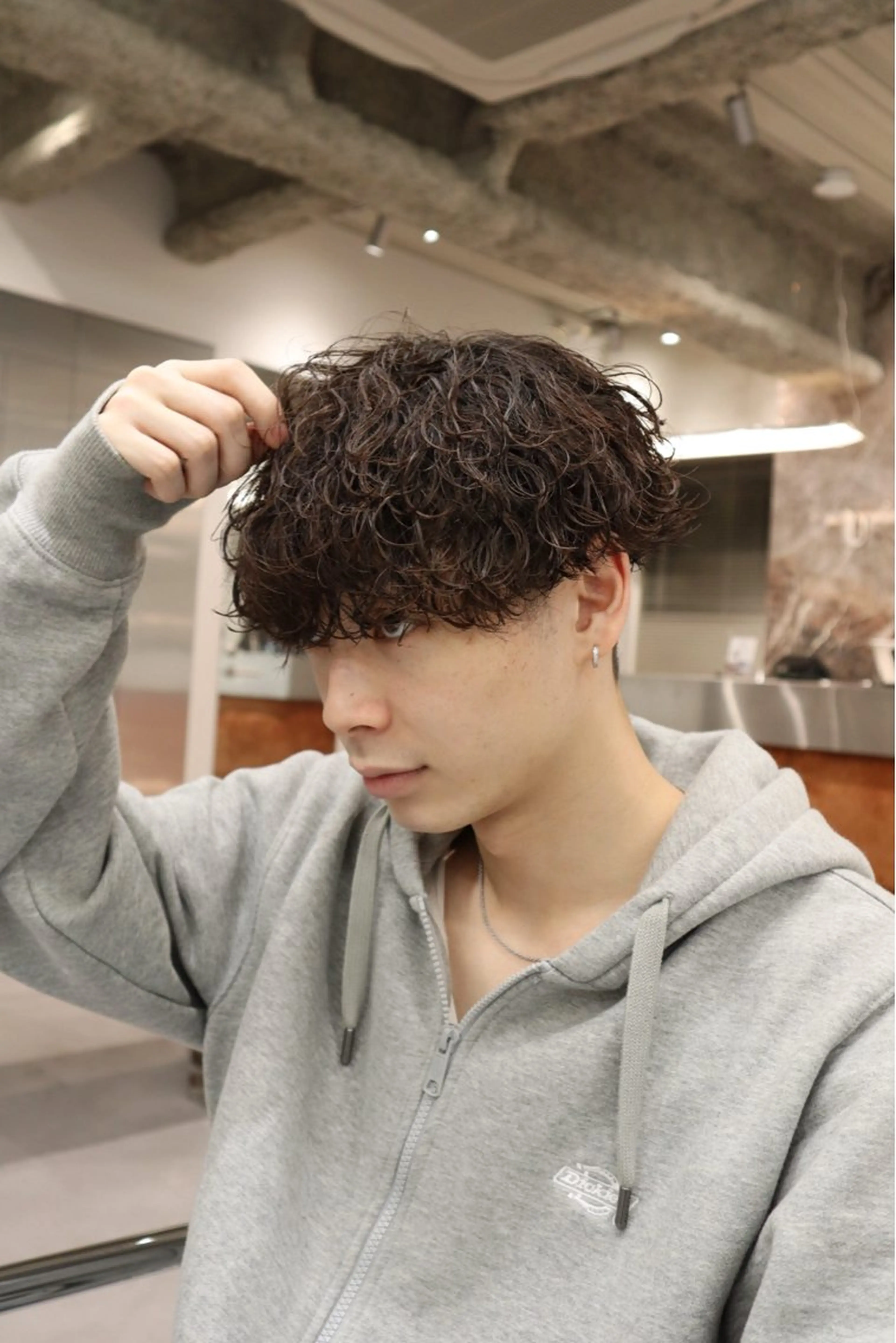 ショート パーマ メンズ カット パーマ トリートメント ヘアセット メンズ特化   西野 晴紀のヘアスタイル