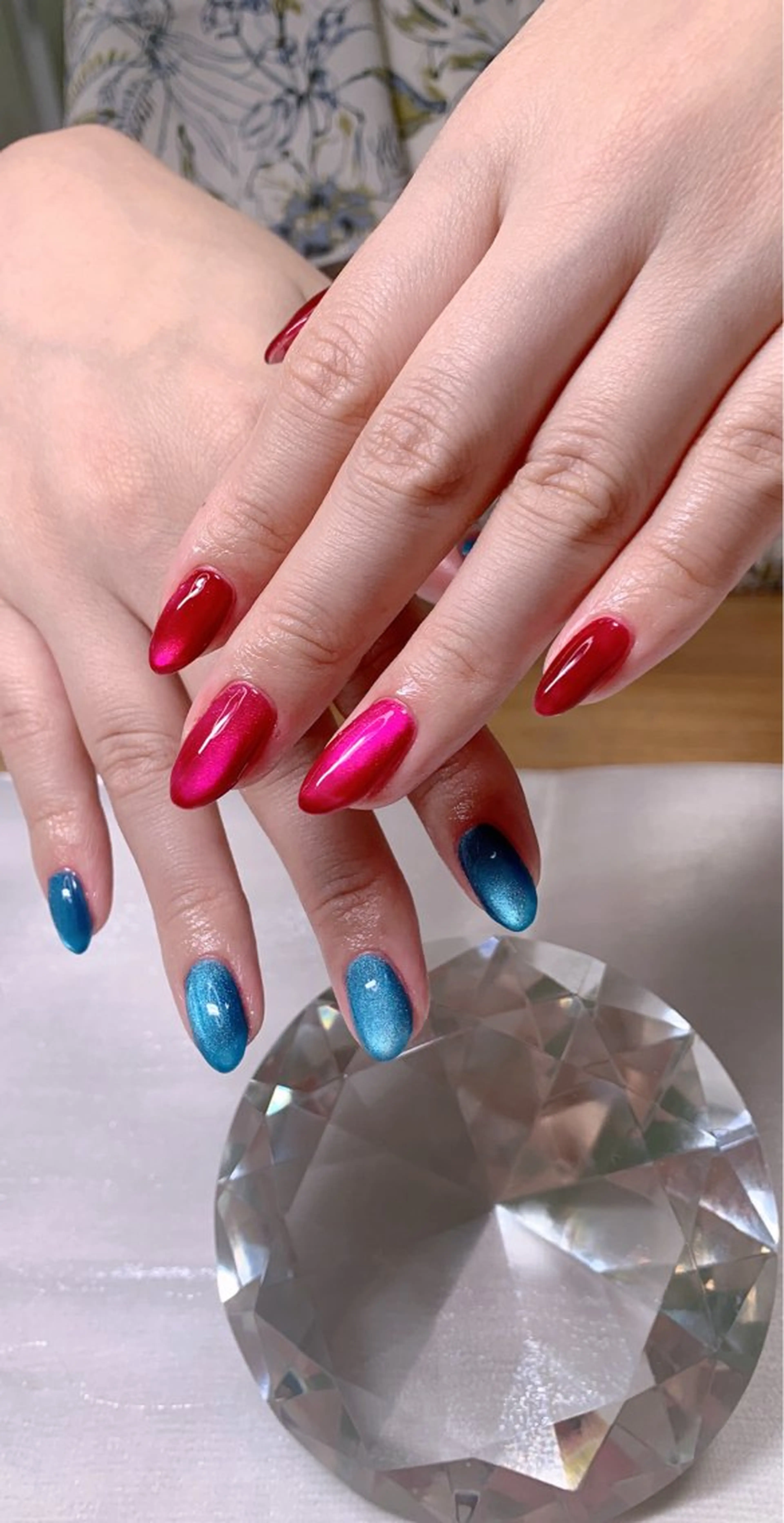 ネイル マグネットネイル 夏ネイル Cute Tips nailのネイルデザイン