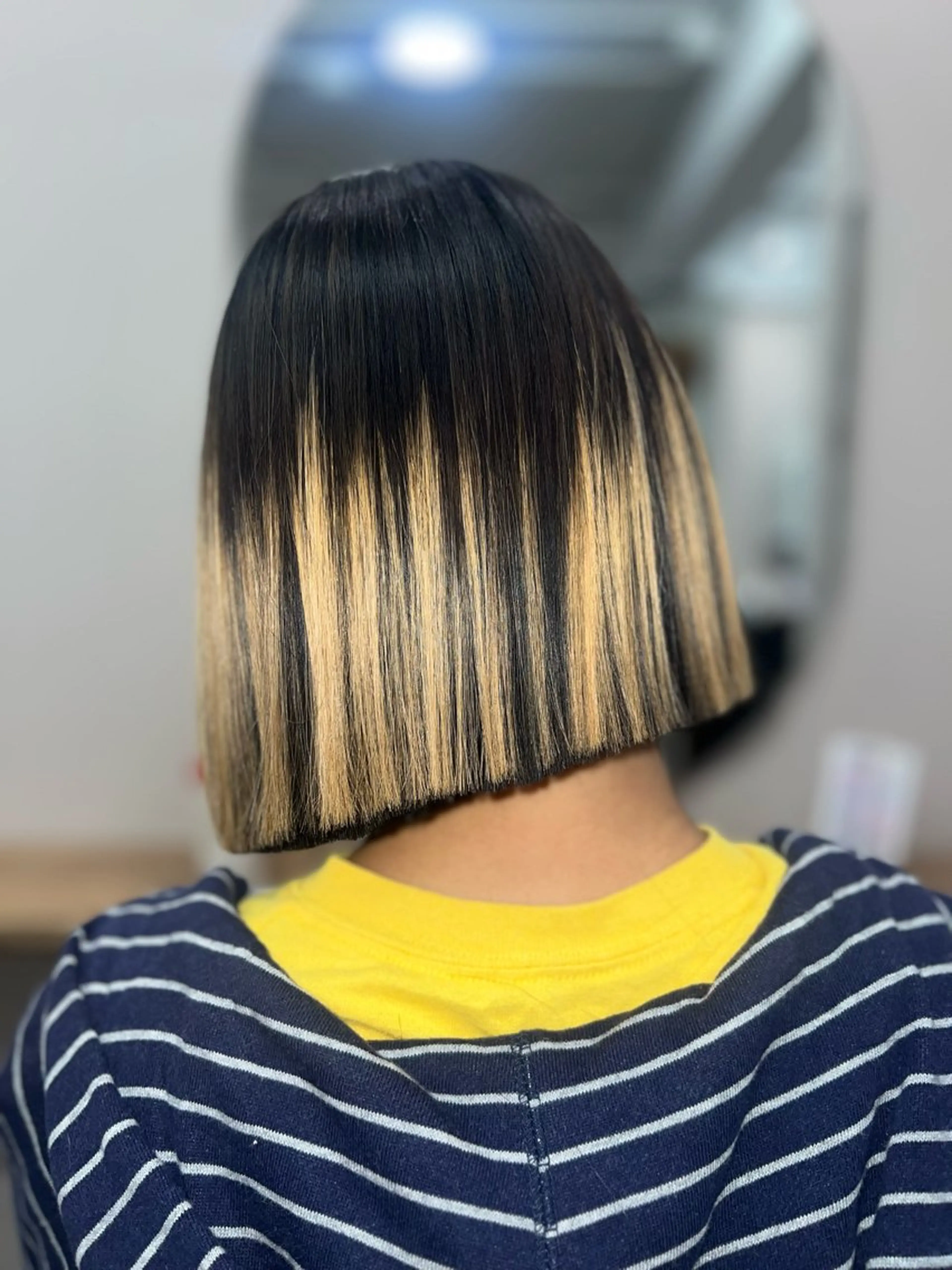 セミロング カラー ヘアカラー 岡山ハイトーン・ ルーツカラー/こもものヘアスタイル