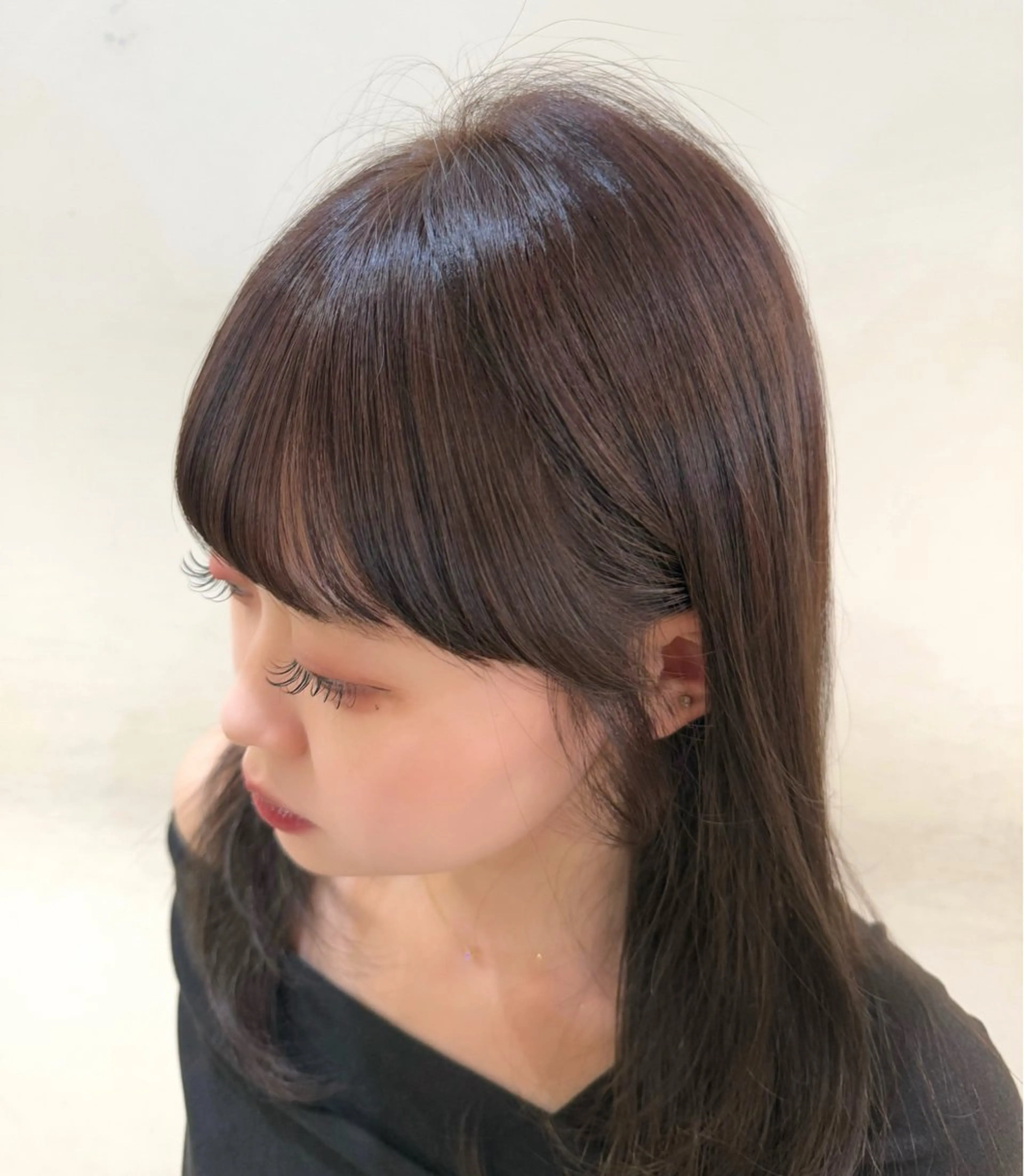 ミディアム カラー 🪐美髪✖️艶カラー 加野彩果🪐のヘアスタイル